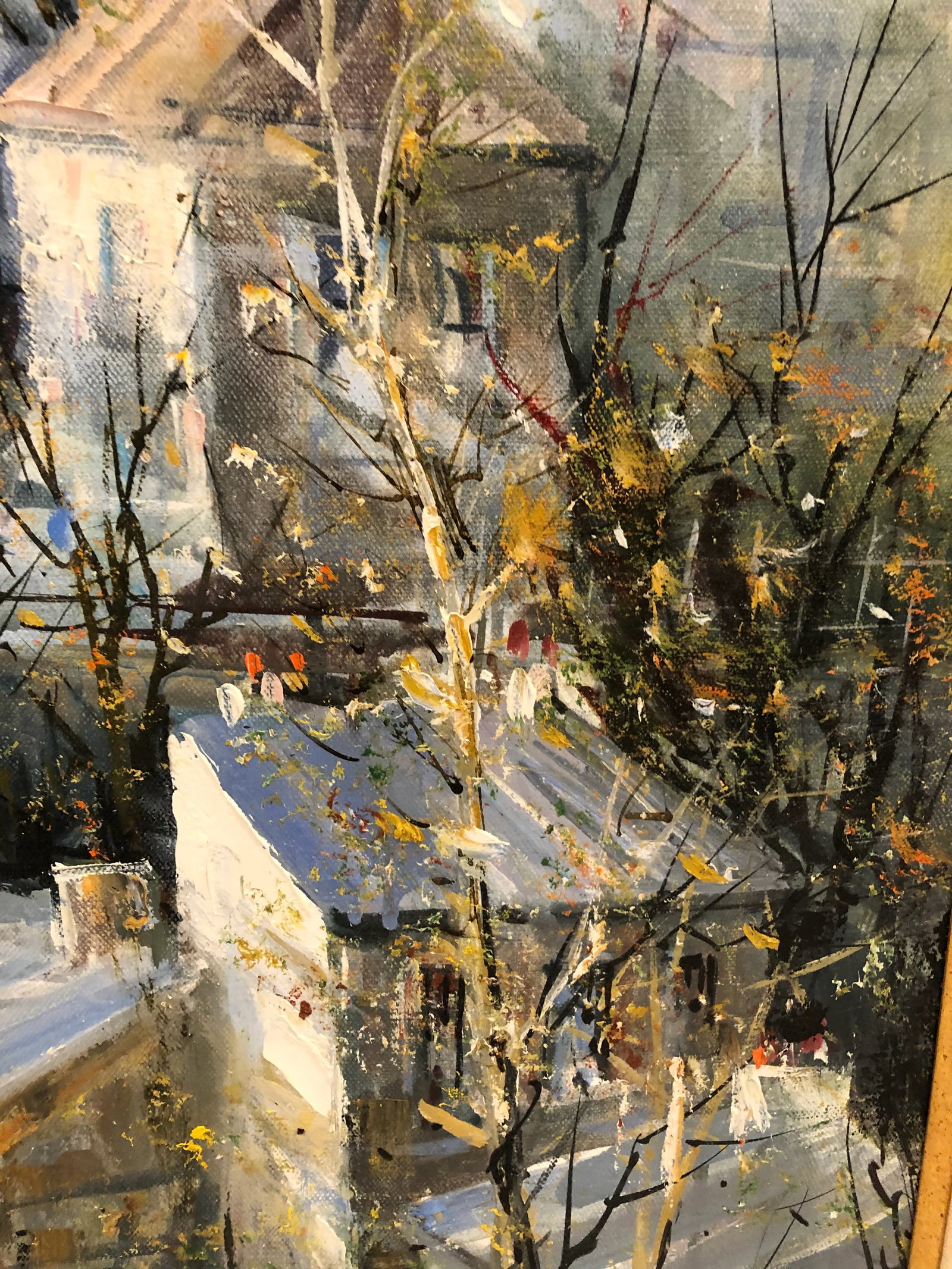 Lucien Delarue Original Painting Titled Le Moulin De La Galette - 5