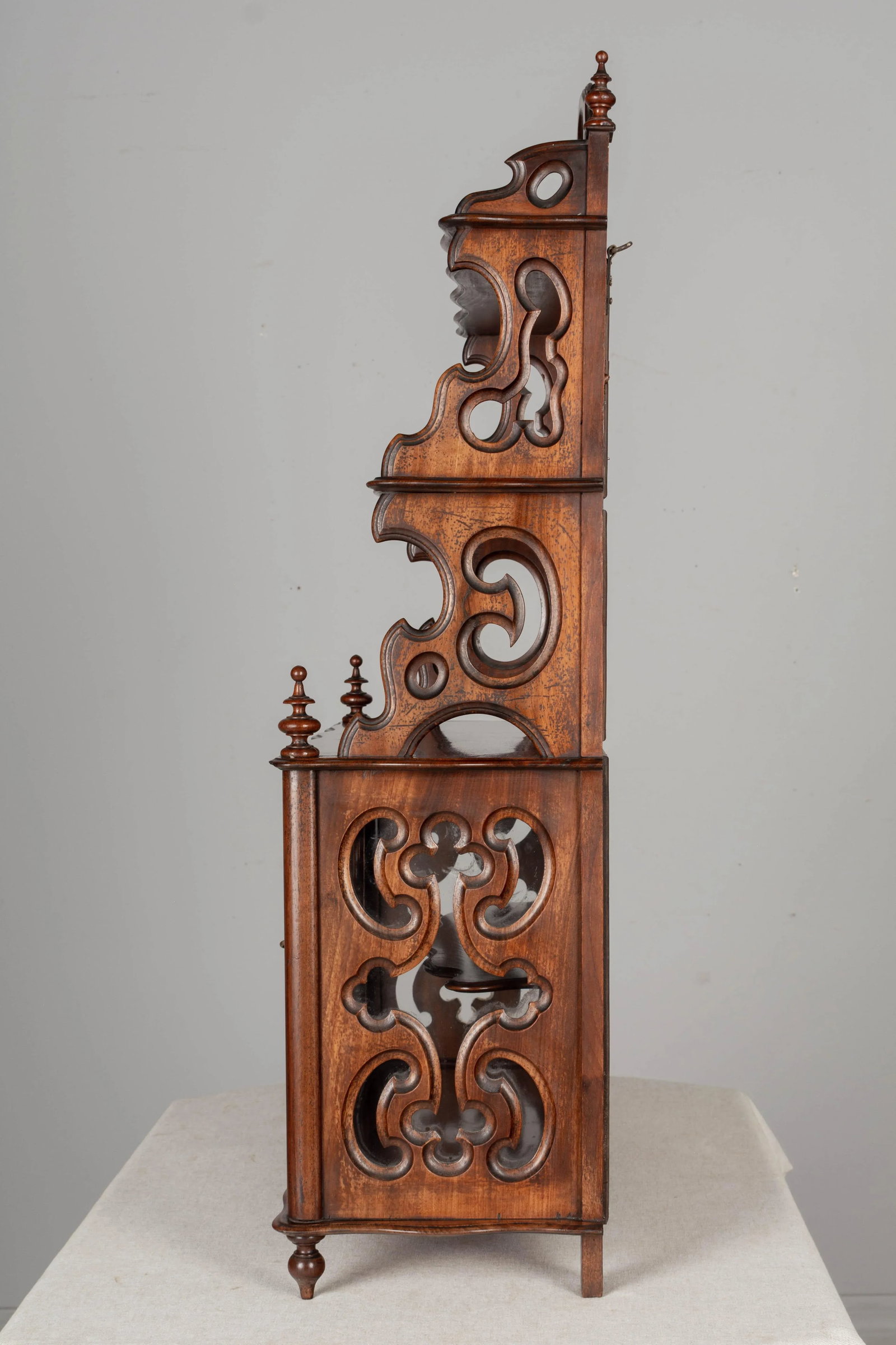 19th Century French Louis Philippe Mahogany Vitrine - 3