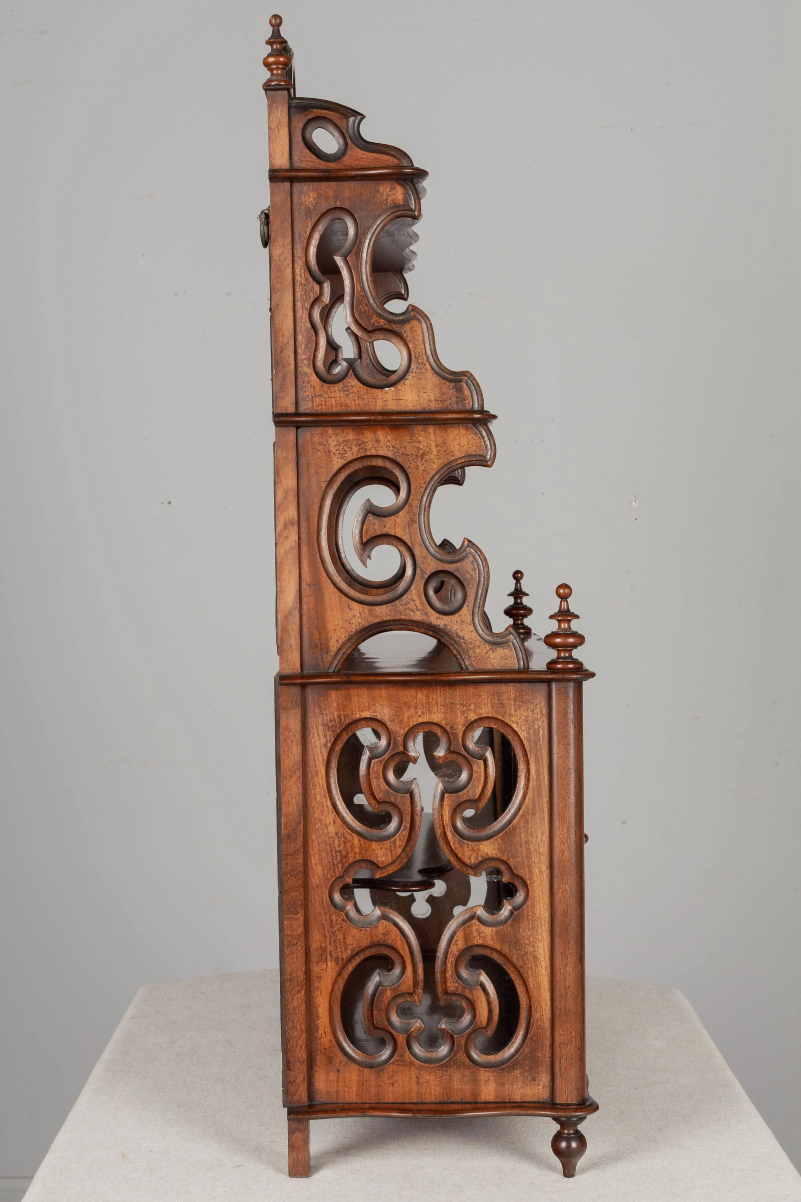 19th Century French Louis Philippe Mahogany Vitrine - 4