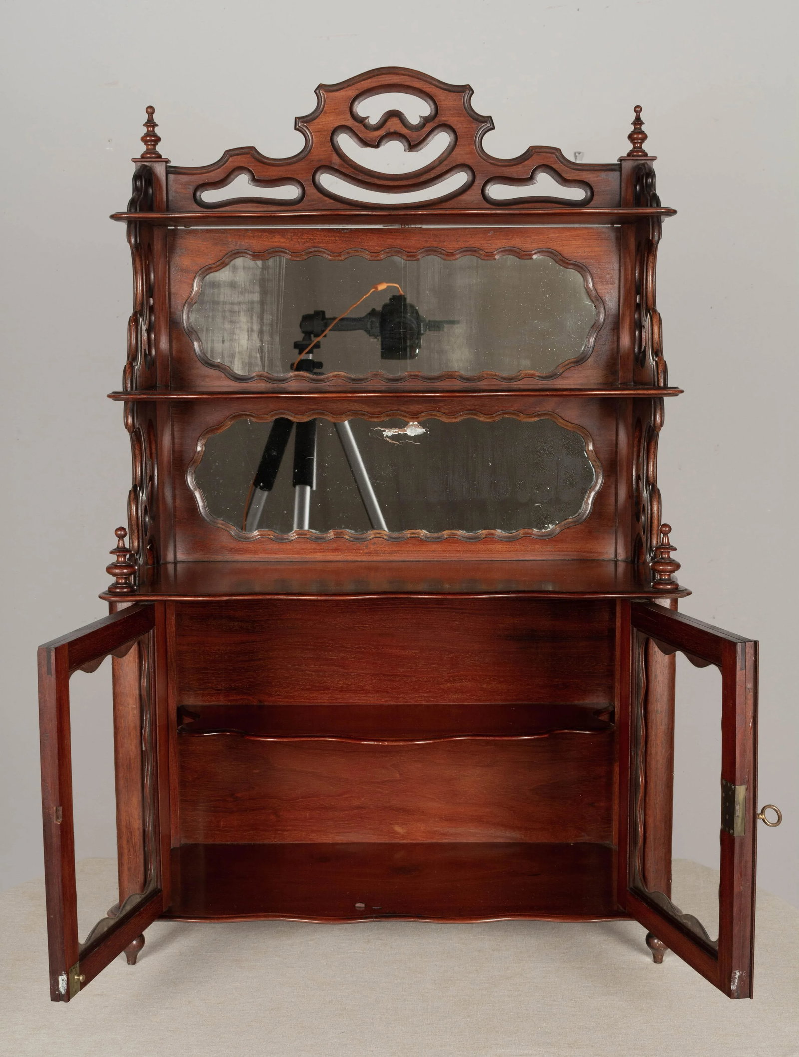 19th Century French Louis Philippe Mahogany Vitrine - 6