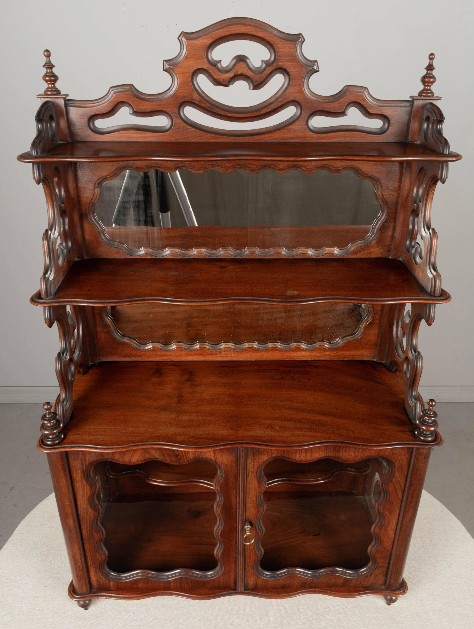 19th Century French Louis Philippe Mahogany Vitrine - 7