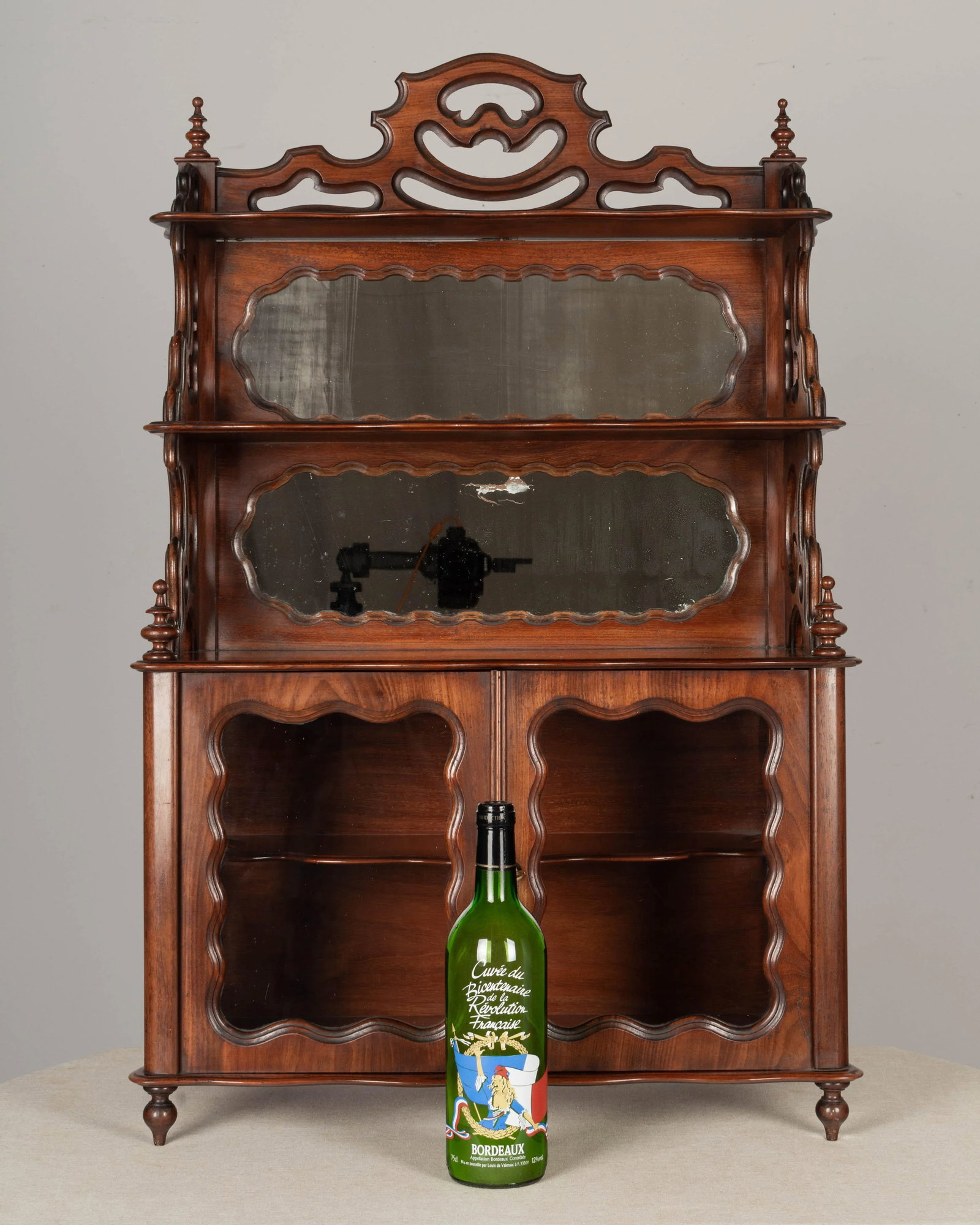 19th Century French Louis Philippe Mahogany Vitrine - 8