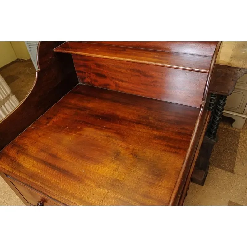 1840's English Mahogany Bedside Stand - 6