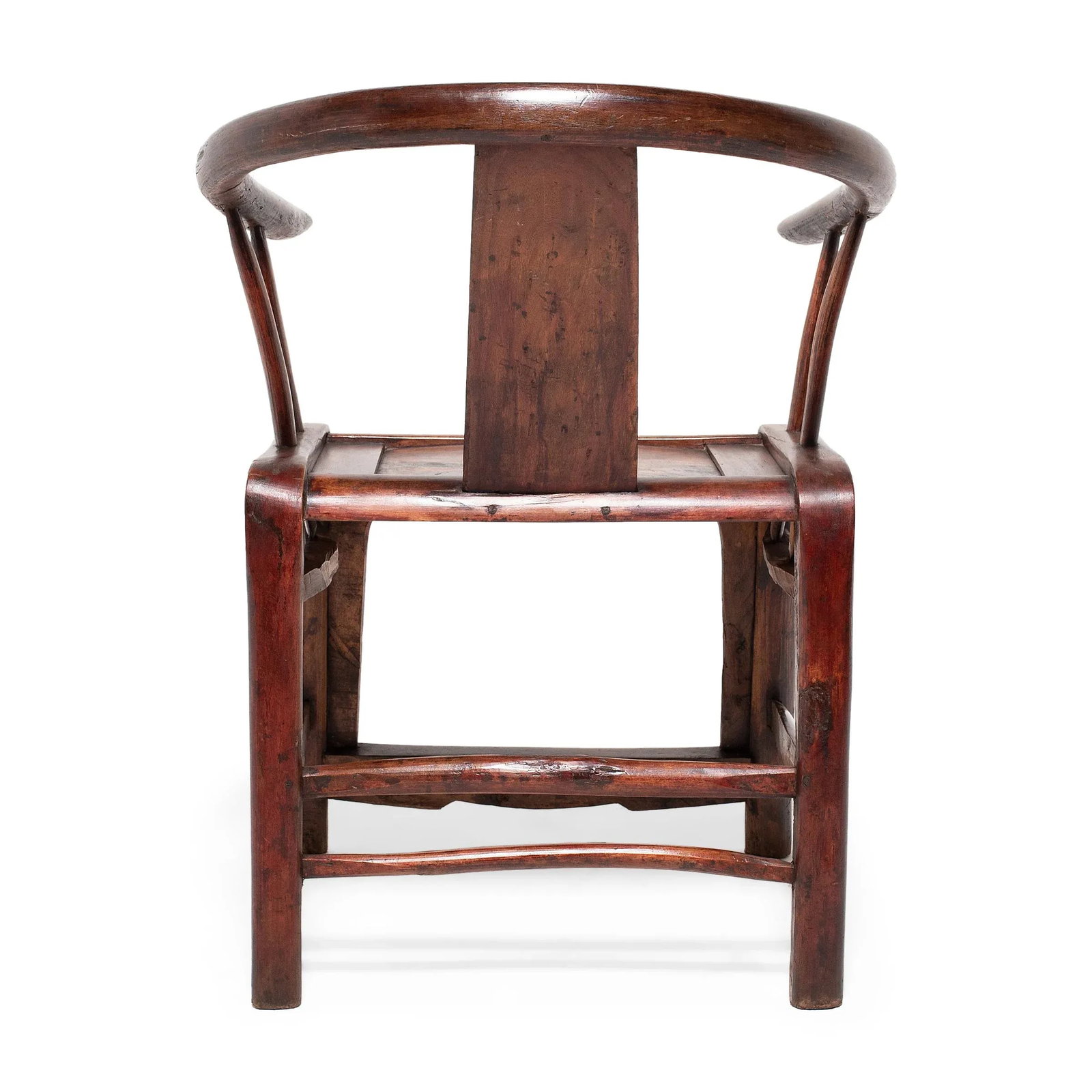 Chinese Red Lacquer Roundback Chair, 19th C. - 4
