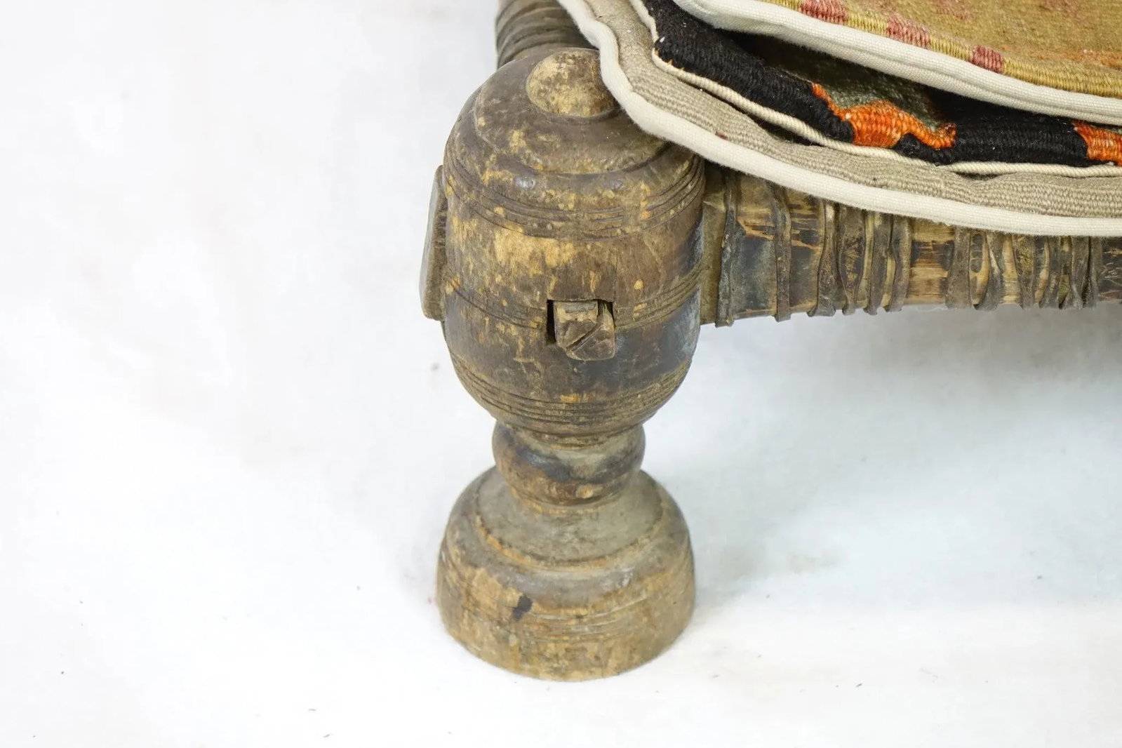 Late 19th Century Antique Middle Eastern Low Chair - 6