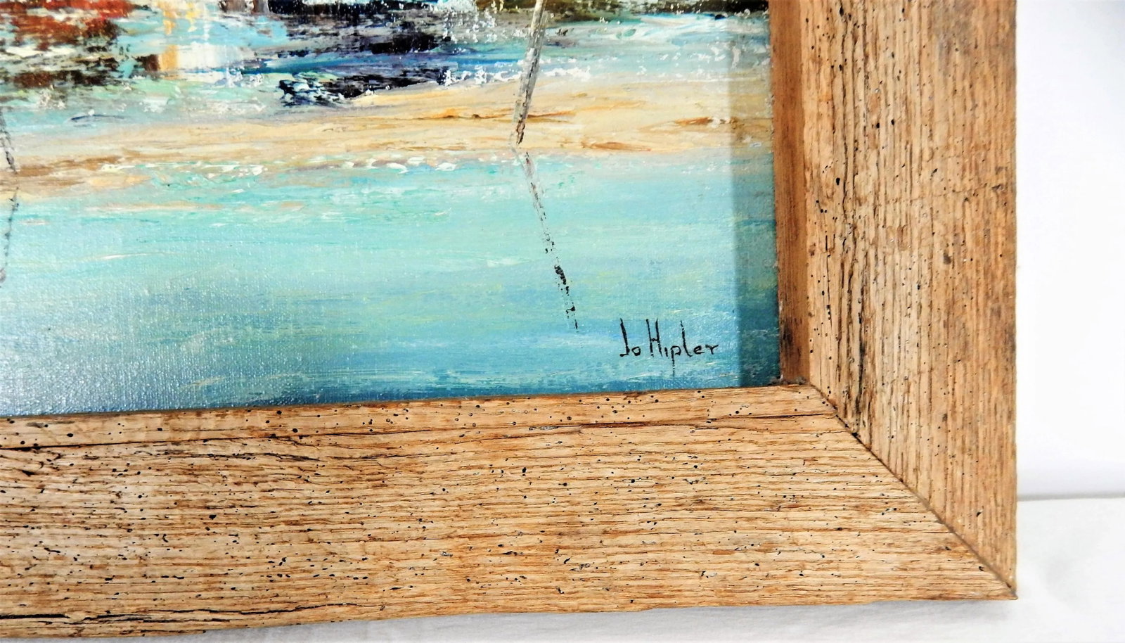 Florida Keys "Channel Cut" Oil Painting by Jo Hipler, Framed - 8