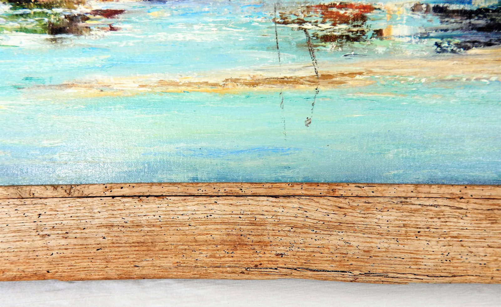 Florida Keys "Channel Cut" Oil Painting by Jo Hipler, Framed - 9