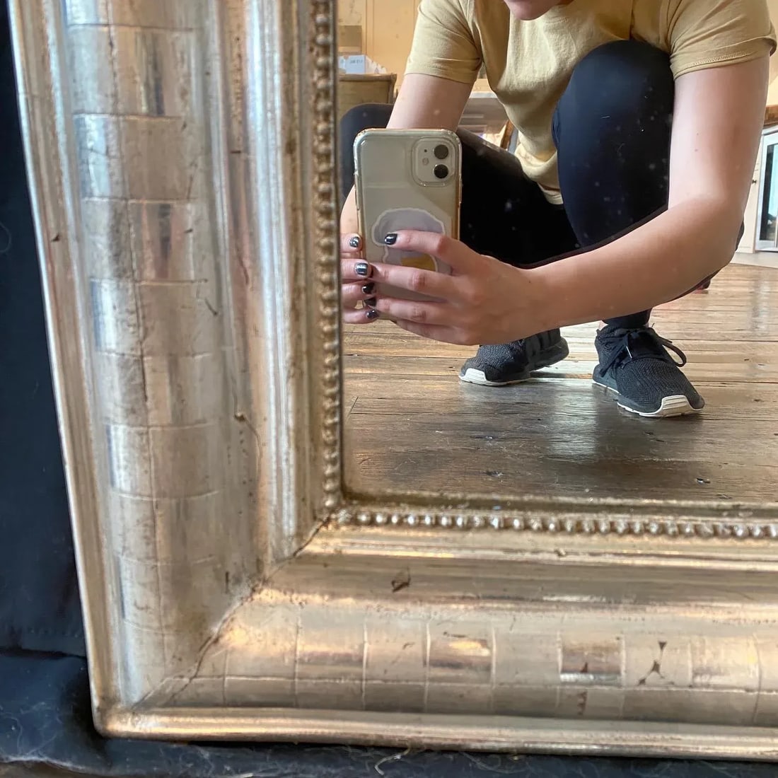 19th Century Silver Louis Philippe Mirror - 2