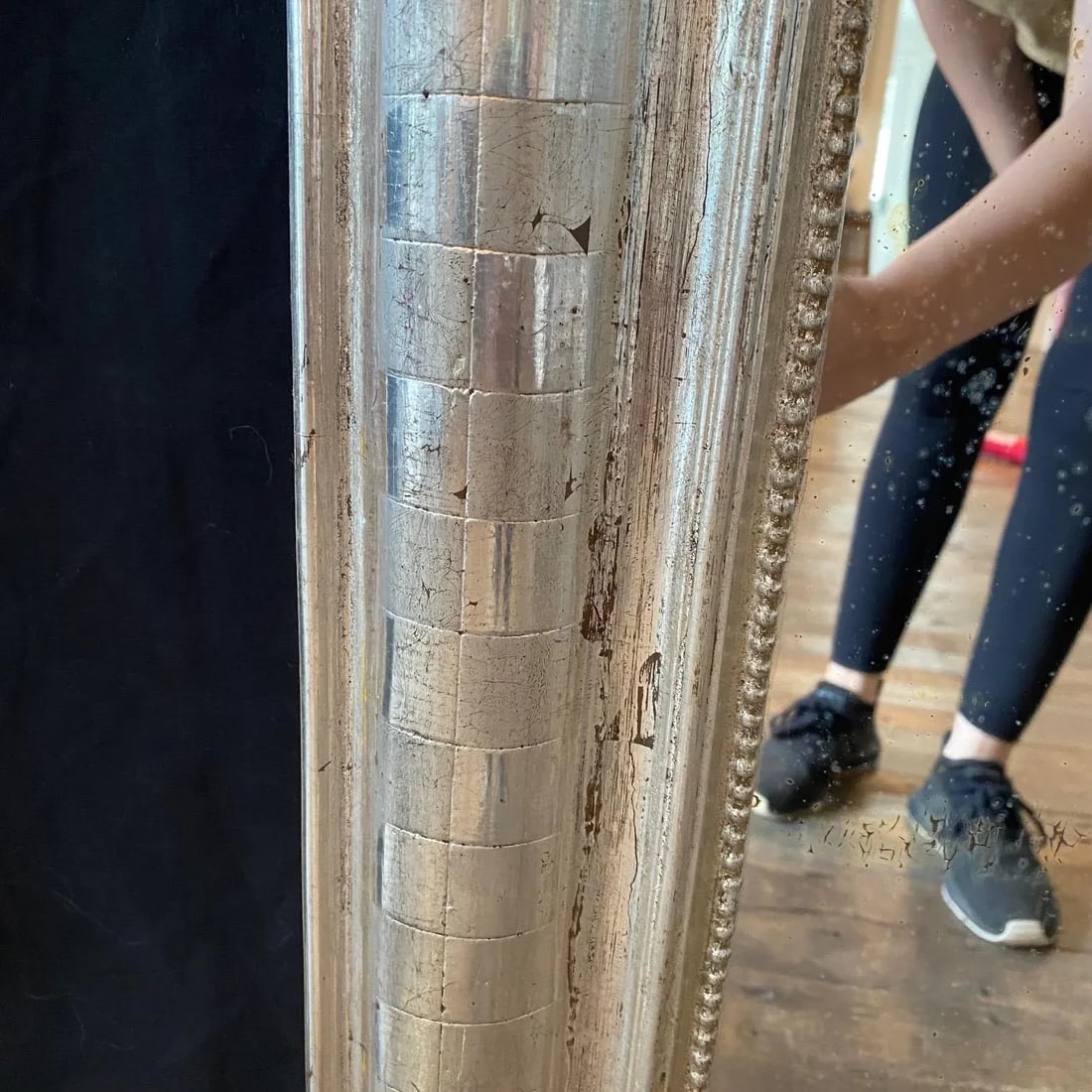 19th Century Silver Louis Philippe Mirror - 3