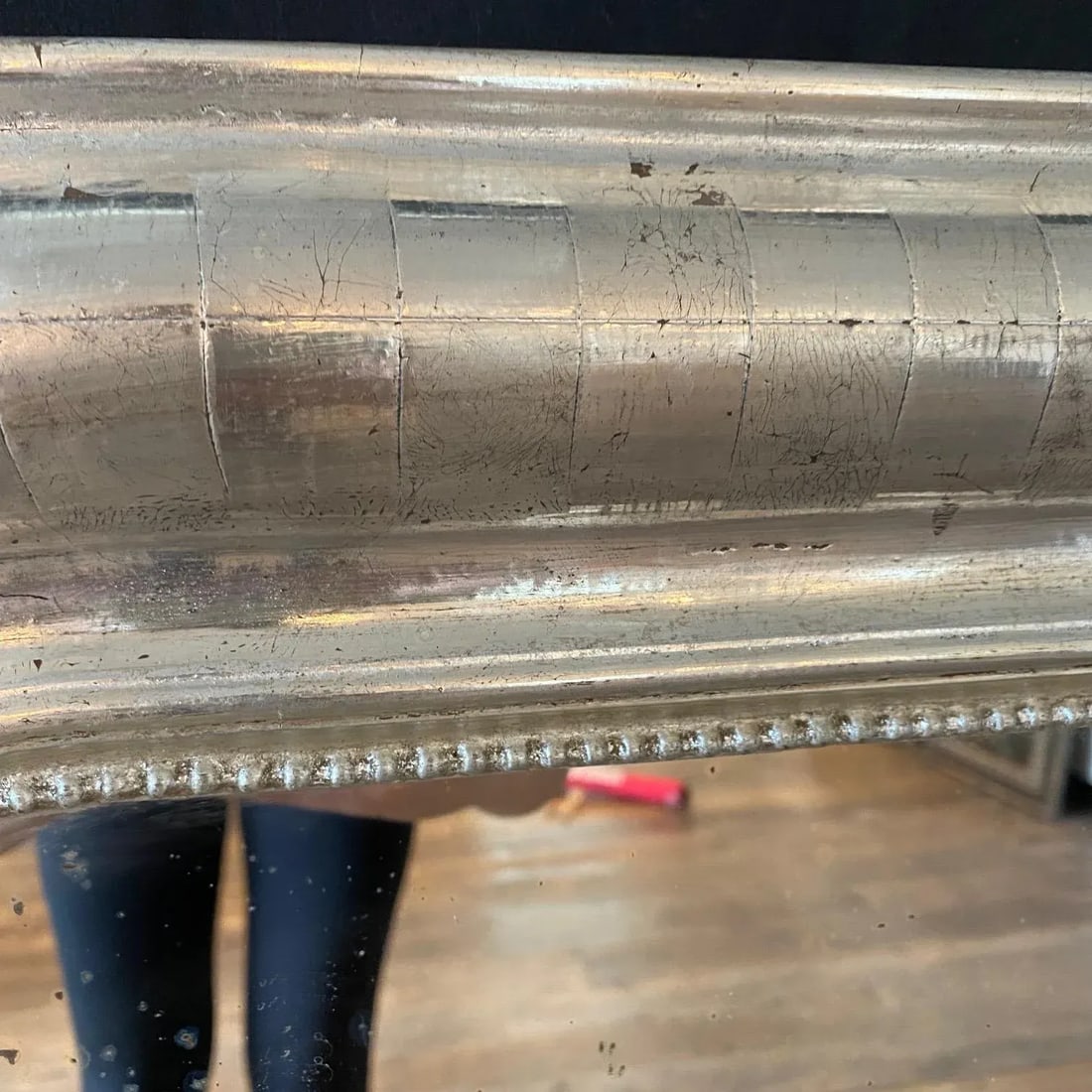 19th Century Silver Louis Philippe Mirror - 4