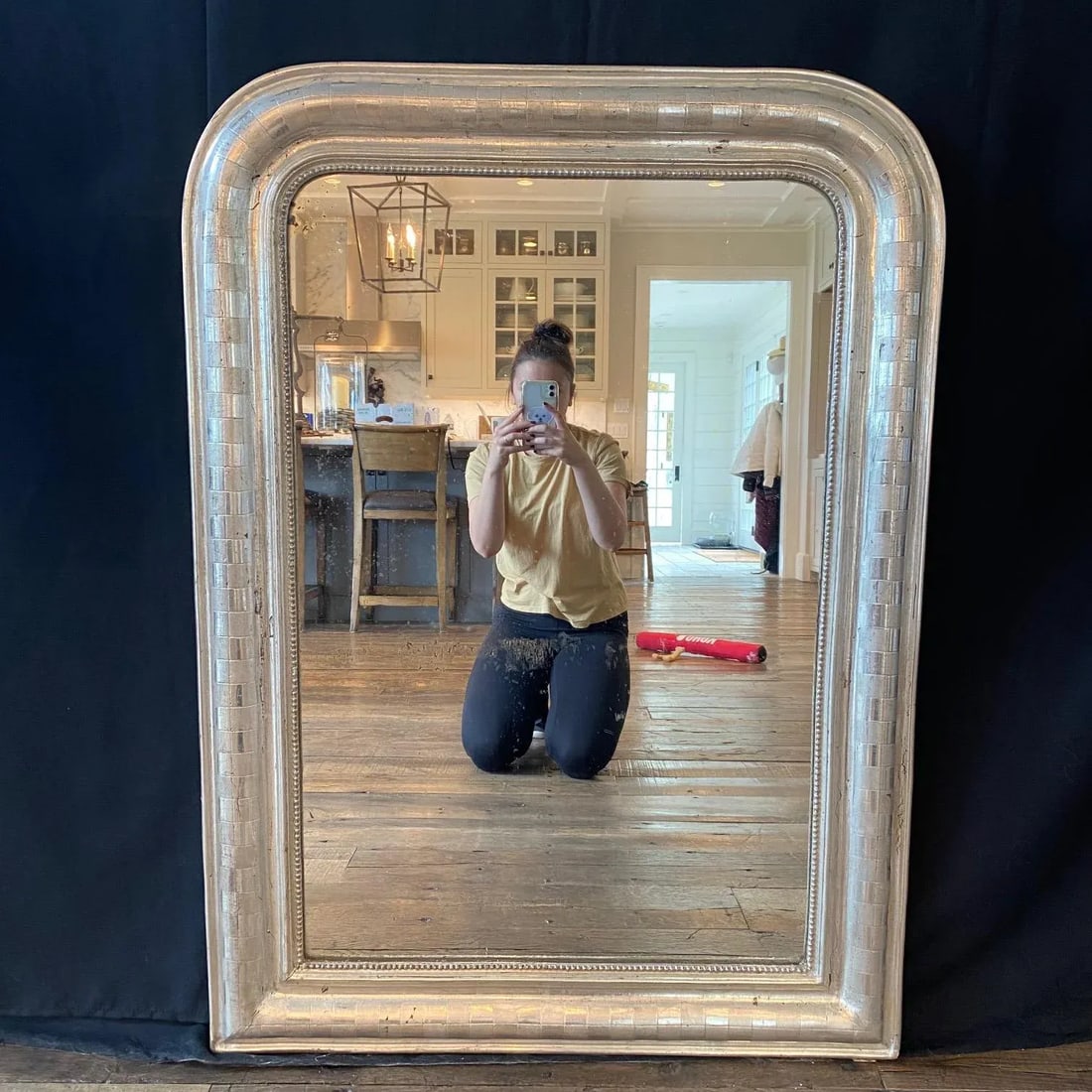 19th Century Silver Louis Philippe Mirror - 7