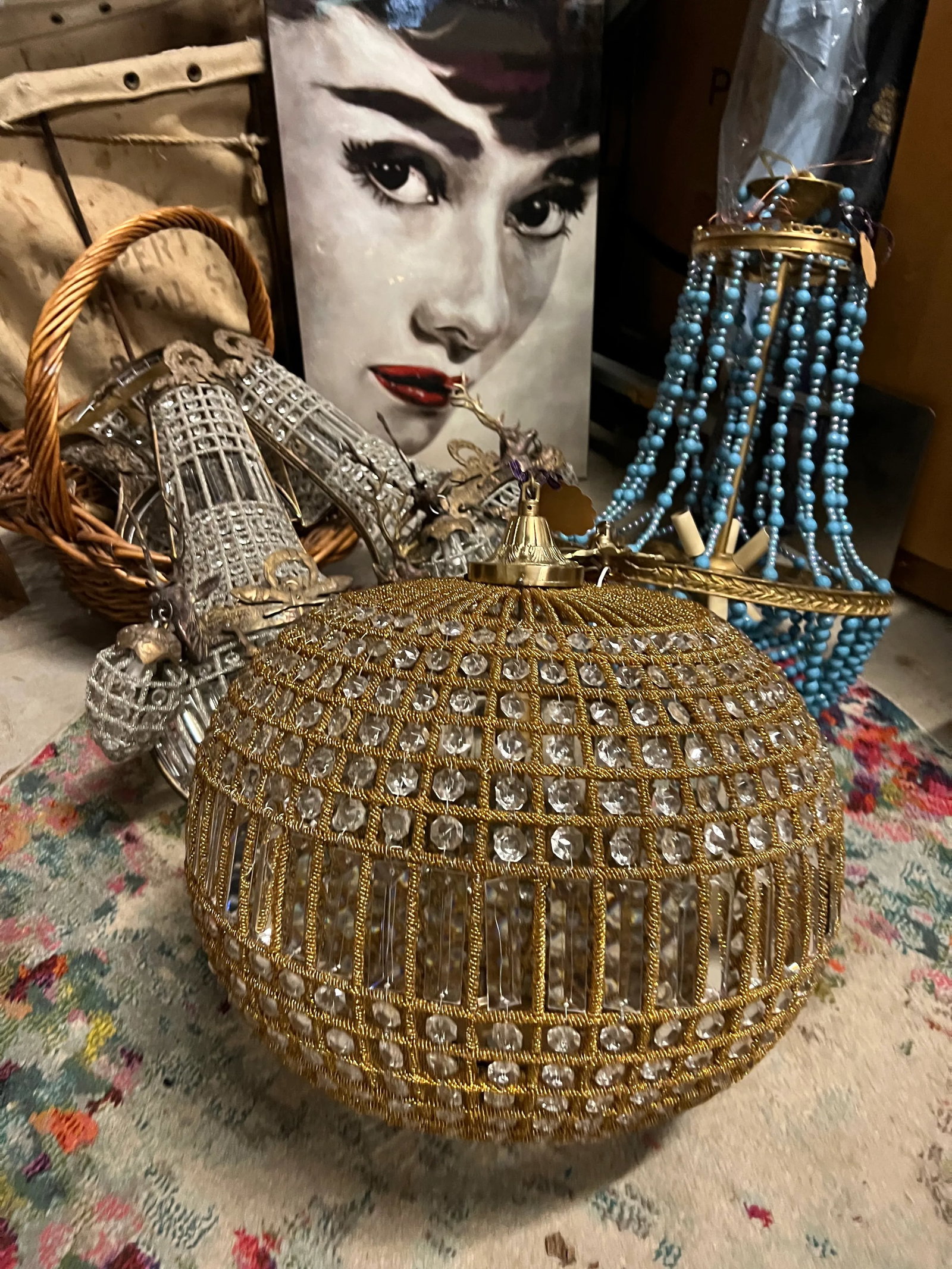1970s Gold Sphere Pendant - 4