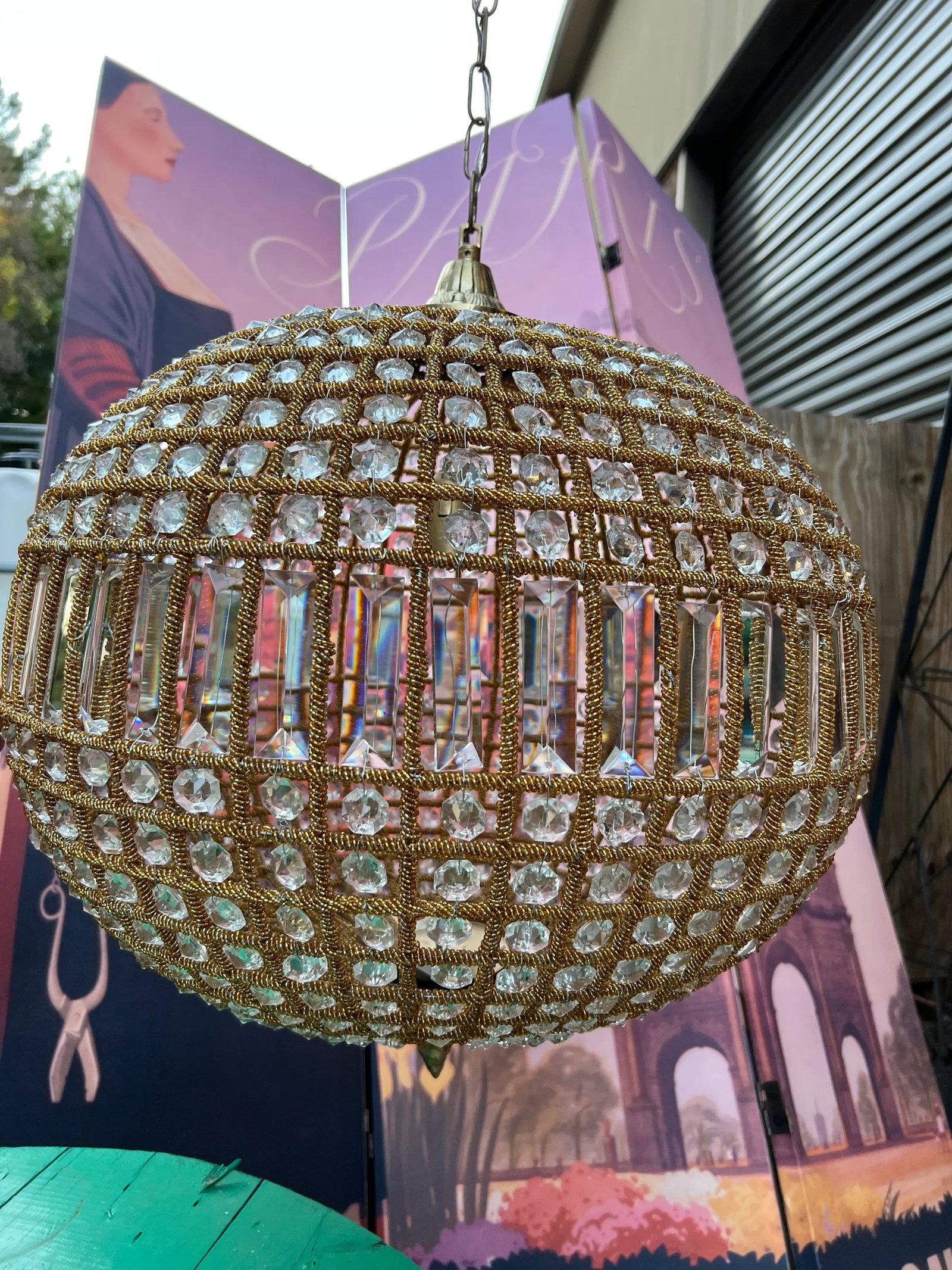 1970s Gold Sphere Pendant - 6