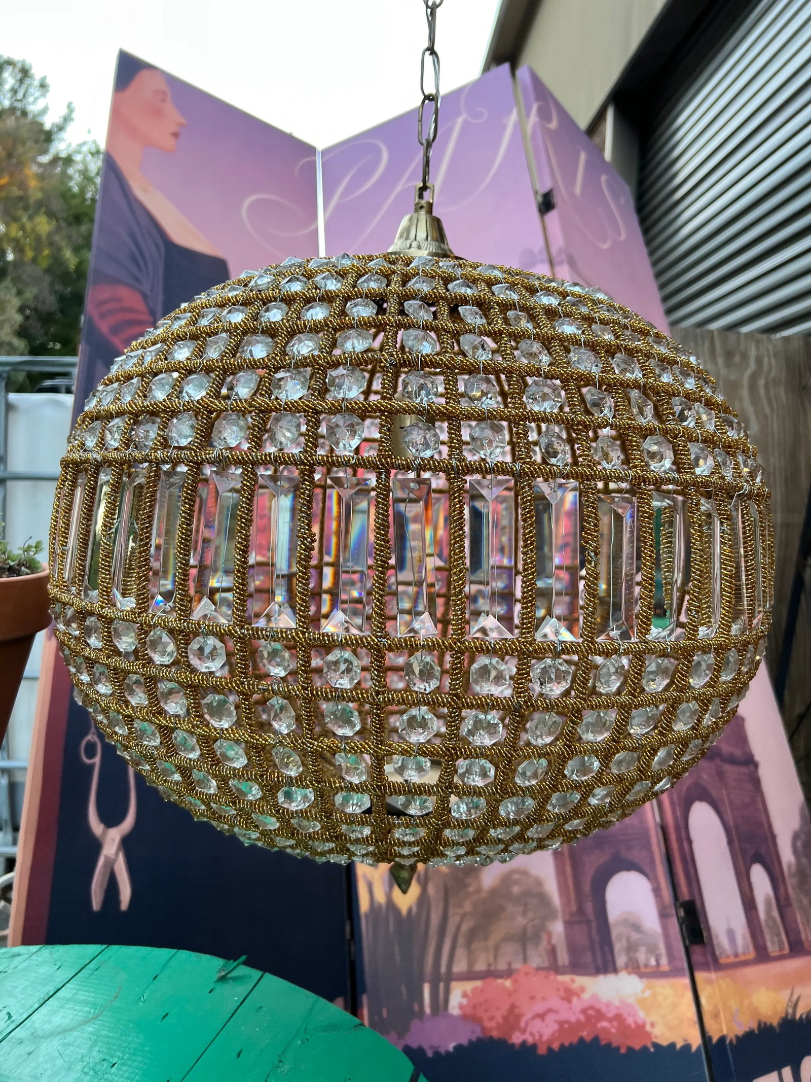 1970s Gold Sphere Pendant - 8