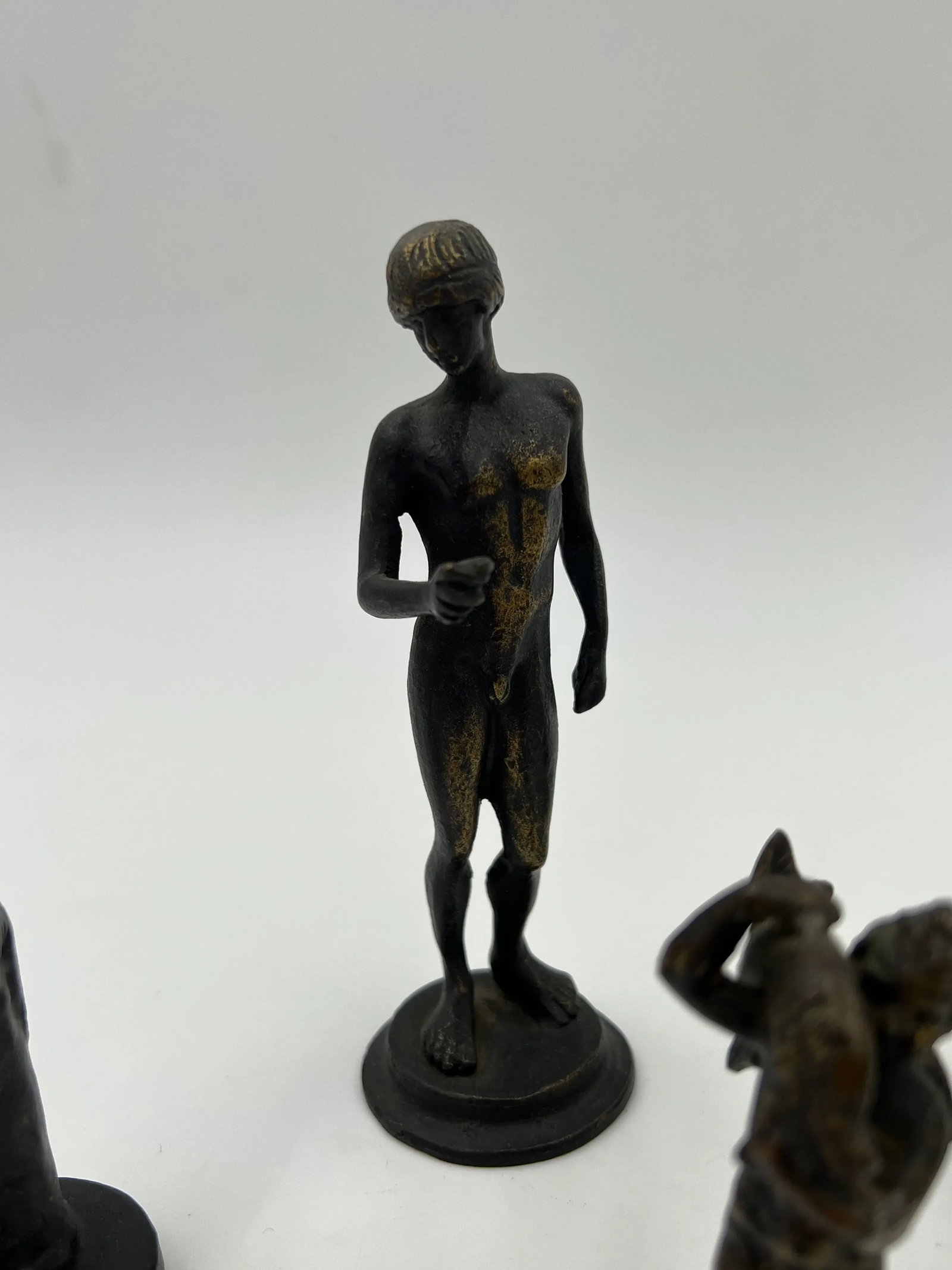 5 Piece Antique Italian Grand Tour Bronze Figures Including Venus, Eros & More! - 4
