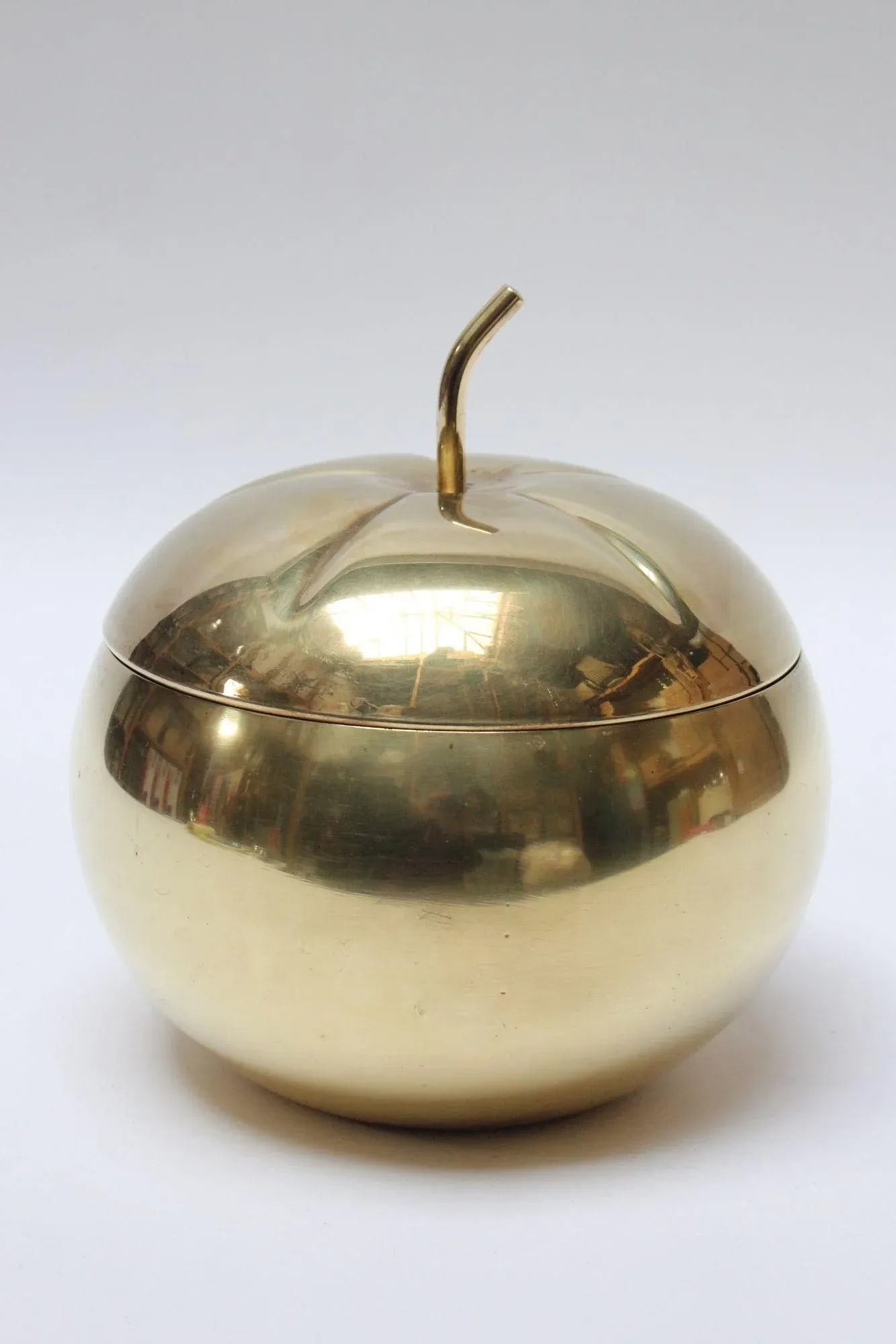 Mid-Century Italian Modern Brass "Pumpkin" Ice Bucket - 2