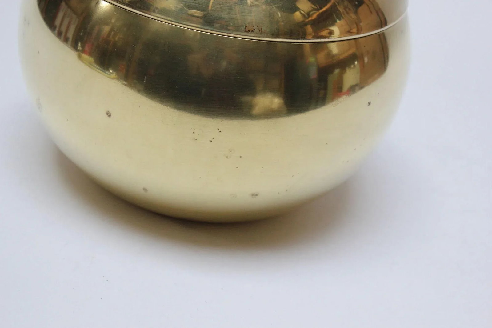 Mid-Century Italian Modern Brass "Pumpkin" Ice Bucket - 7