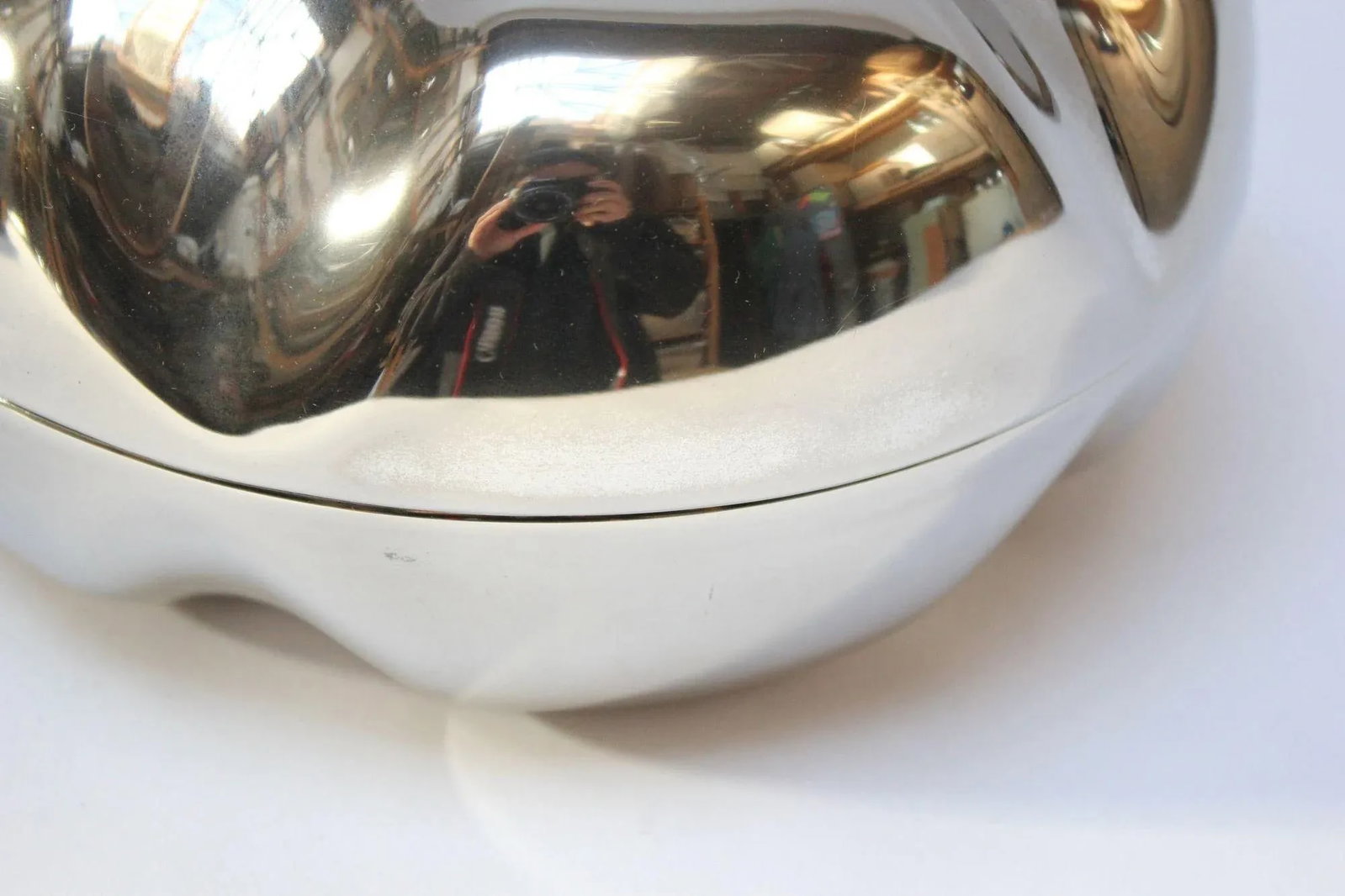 Italian Modernist Silver-Plated "Squash" Lidded Serving/Candy Dish - 11