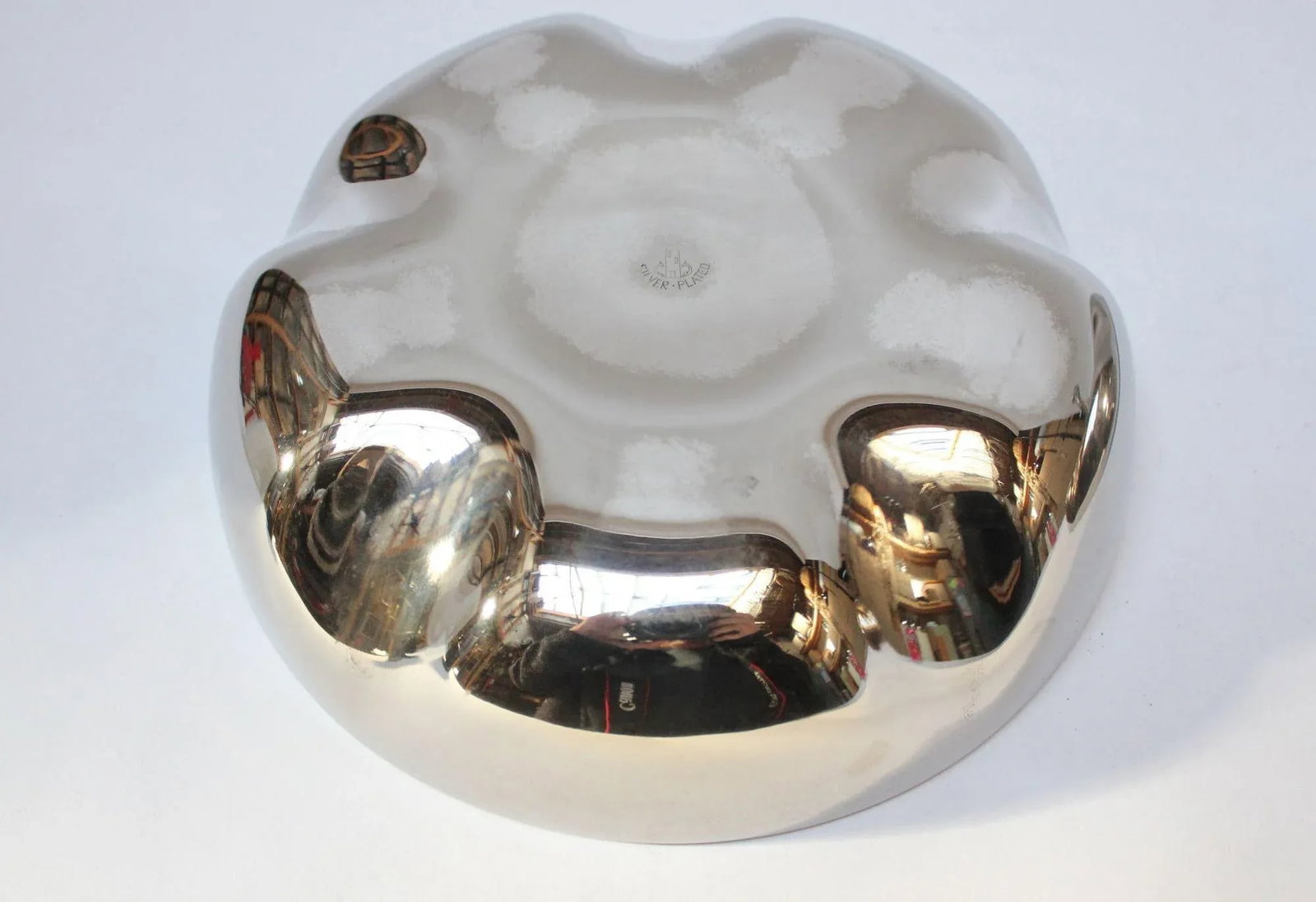 Italian Modernist Silver-Plated "Squash" Lidded Serving/Candy Dish - 12