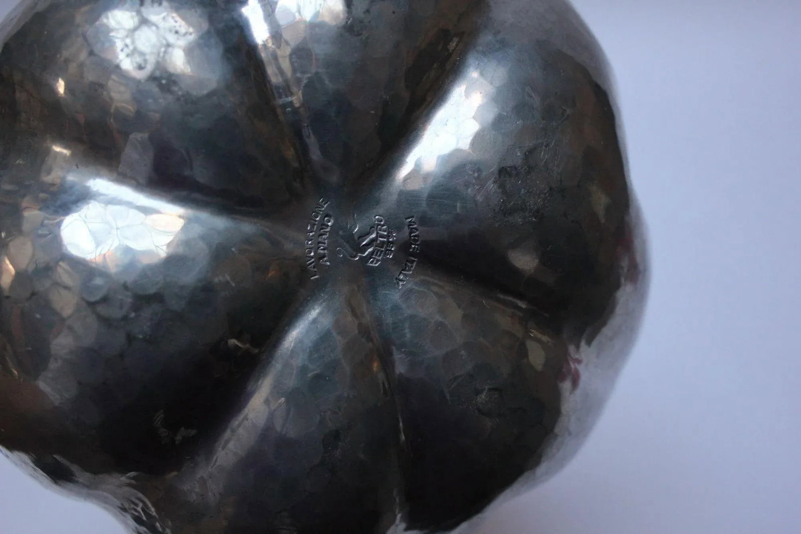 Italian Modernist Pewter "Pumpkin" Ice Bucket - 6