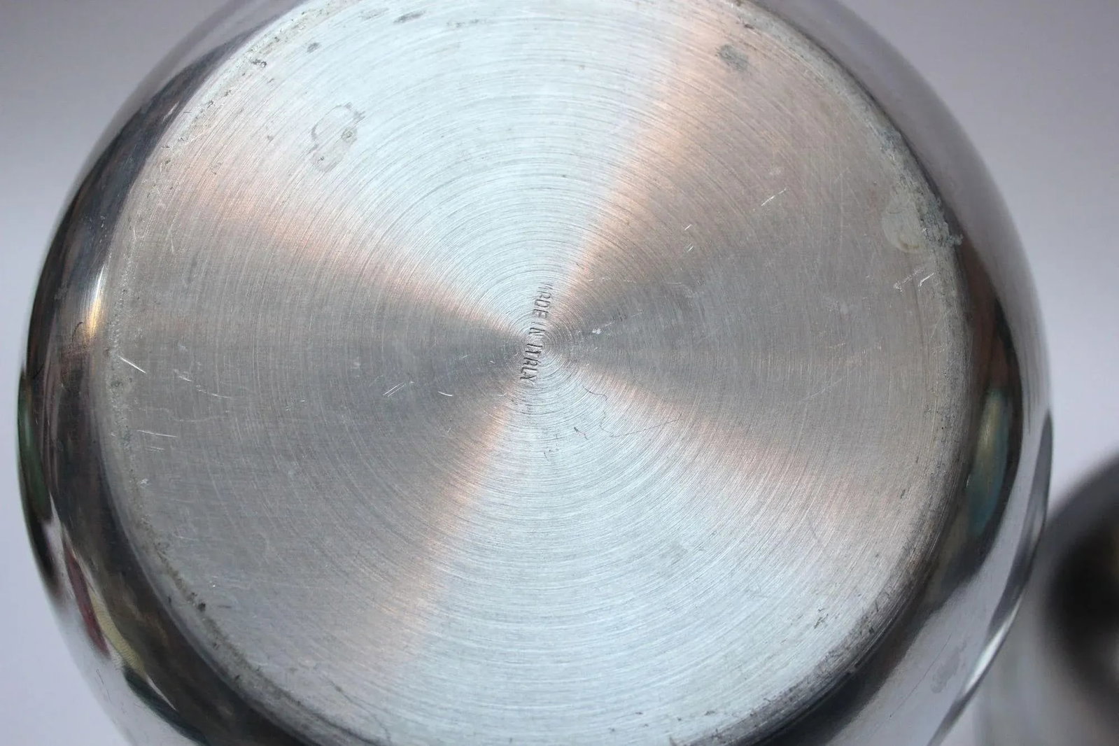Vintage Italian Aluminum "Pear" Ice Bucket - 12