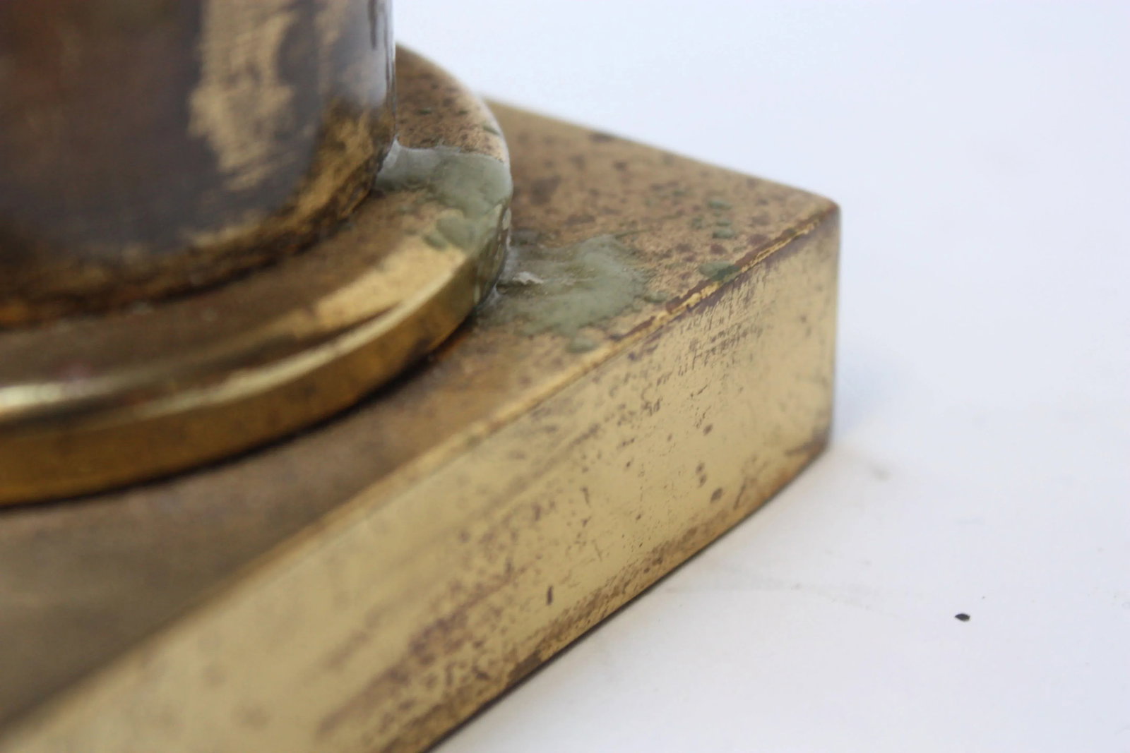 Enrique Garcel Lacquer, Resin and Brass Candlesticks - A Pair - 7