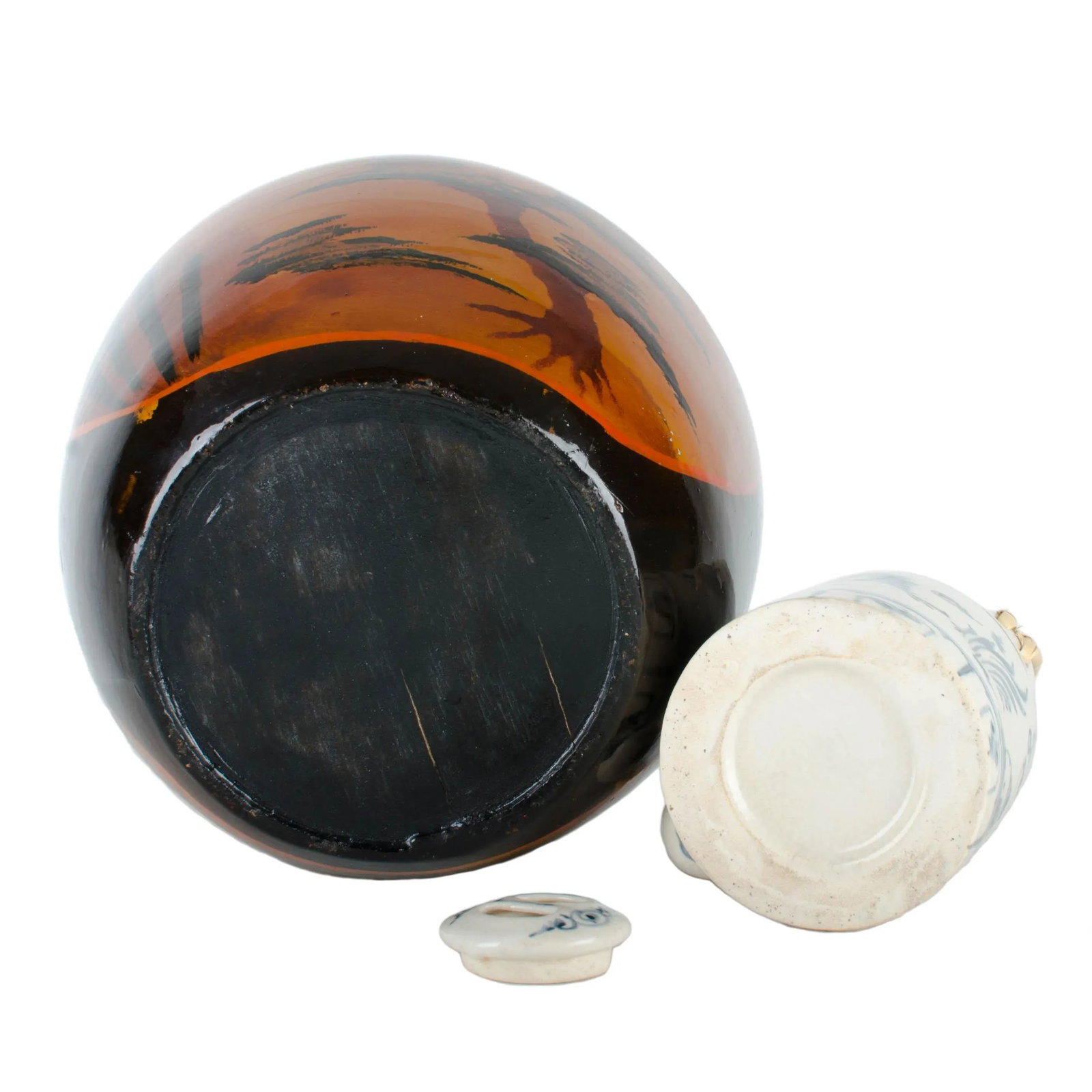 Japanese Lacquer Padded Teapot Caddy - 5