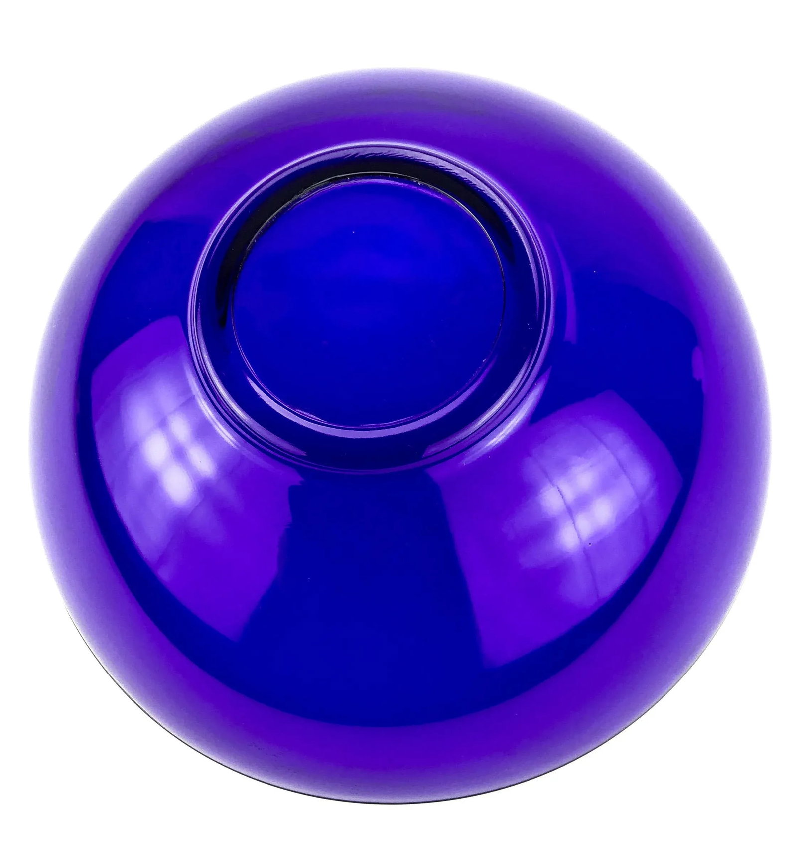 Vintage Cobalt Blue Large Glass Bowl - 4