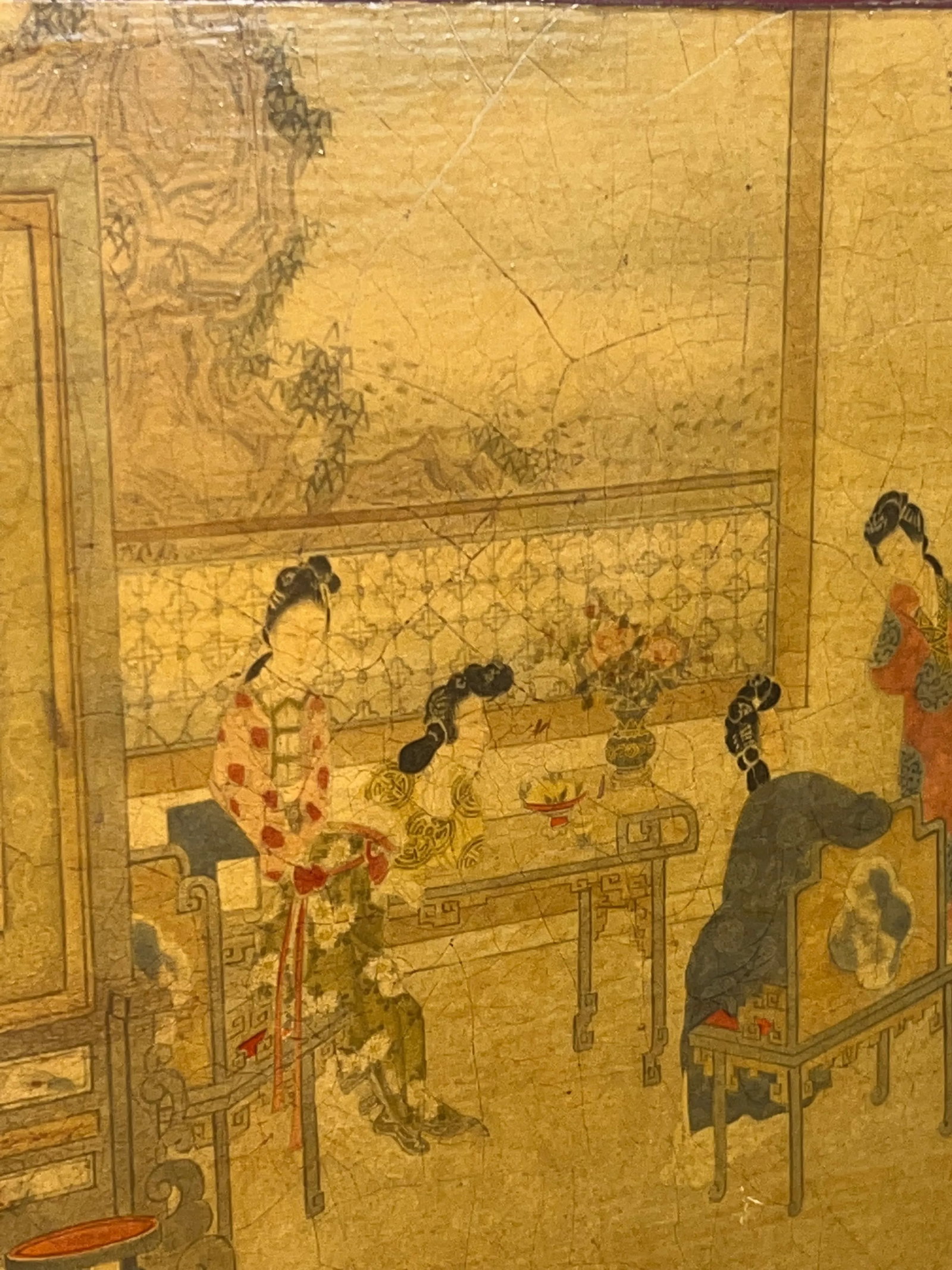 Antique Asian Chinoiserie Tray - 8