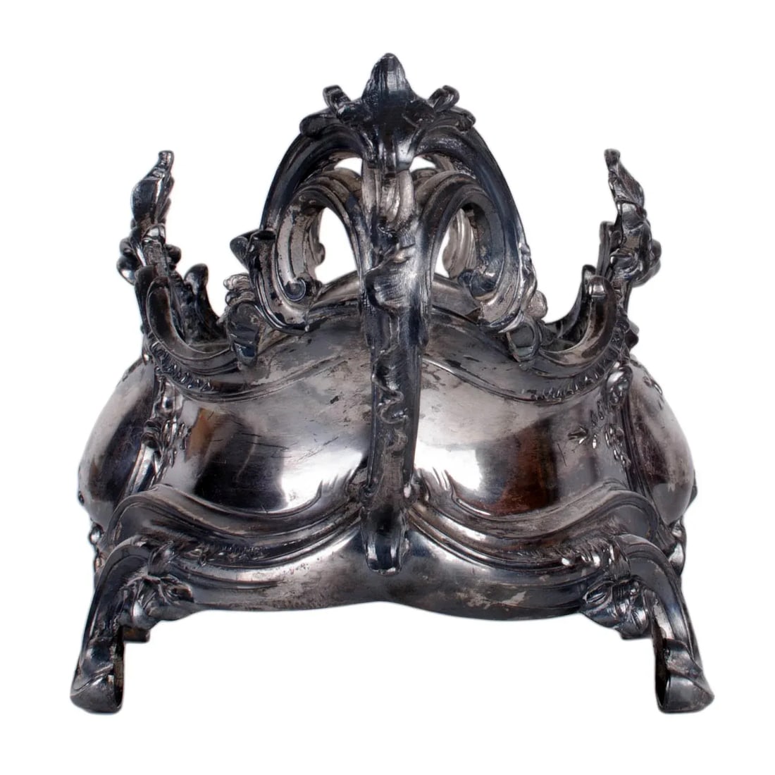 Antique French Louis XV Style Silver-plate Jardiniere - 3