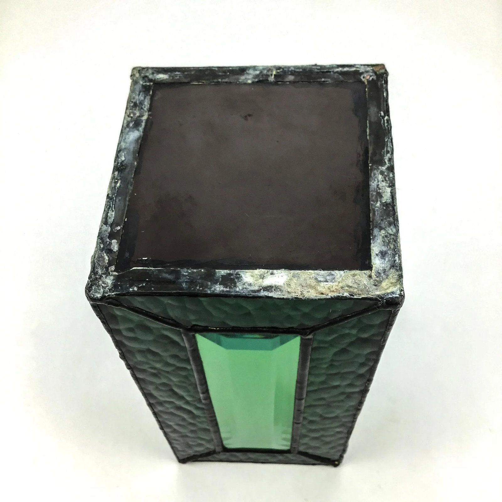Stained Glass in Lead Frame Candle Stand - 12