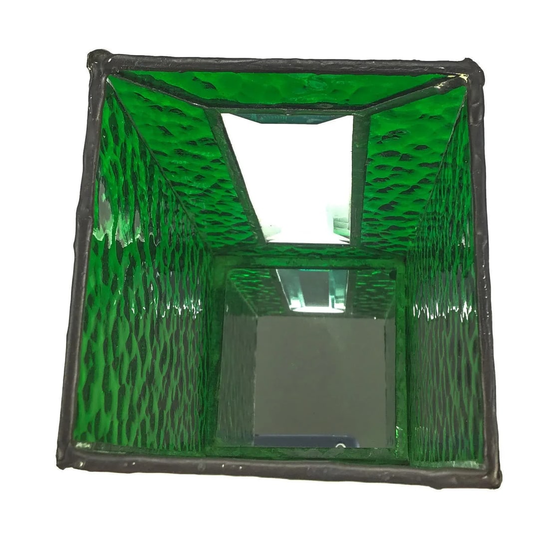Stained Glass in Lead Frame Candle Stand - 5