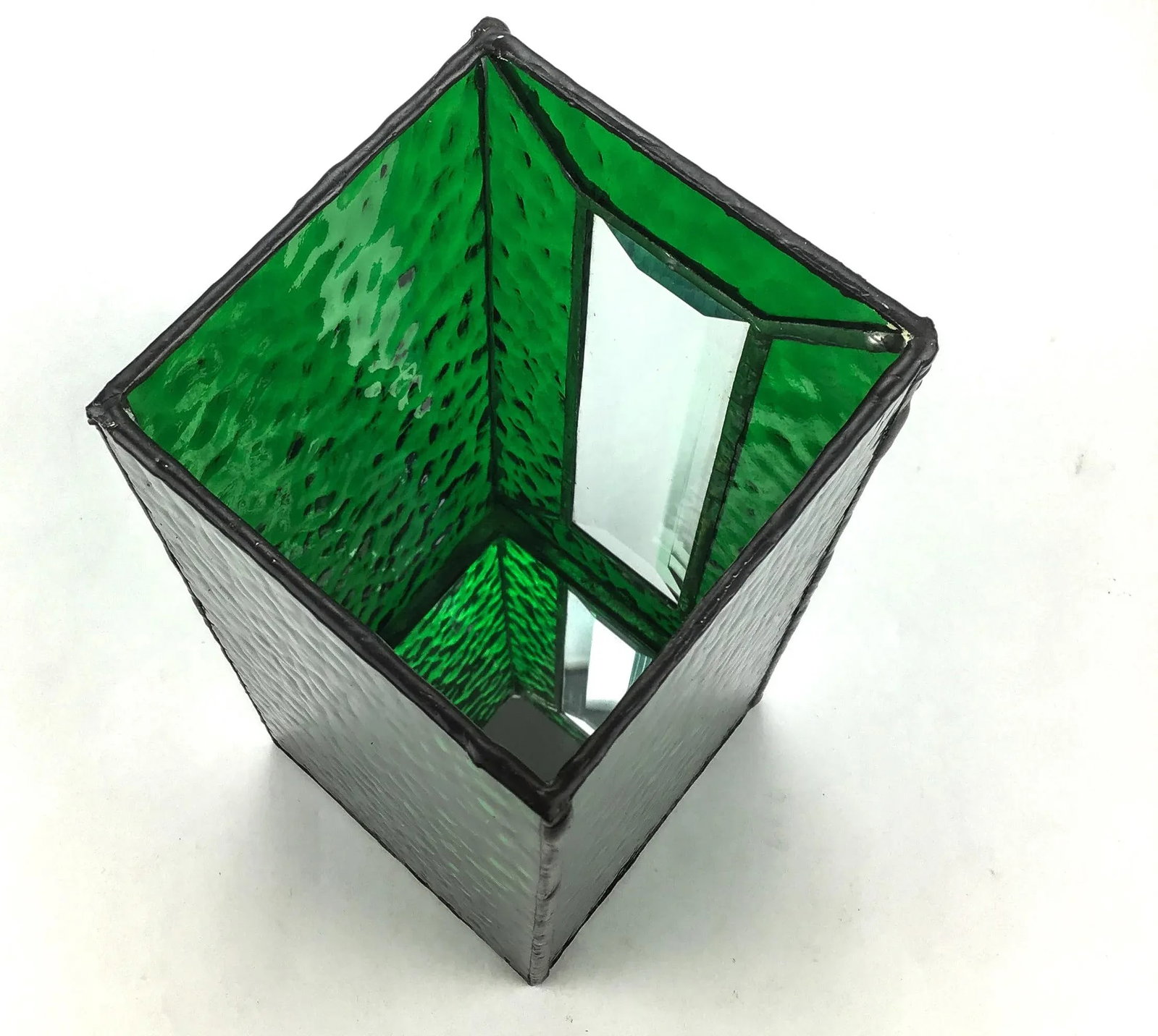Stained Glass in Lead Frame Candle Stand - 6