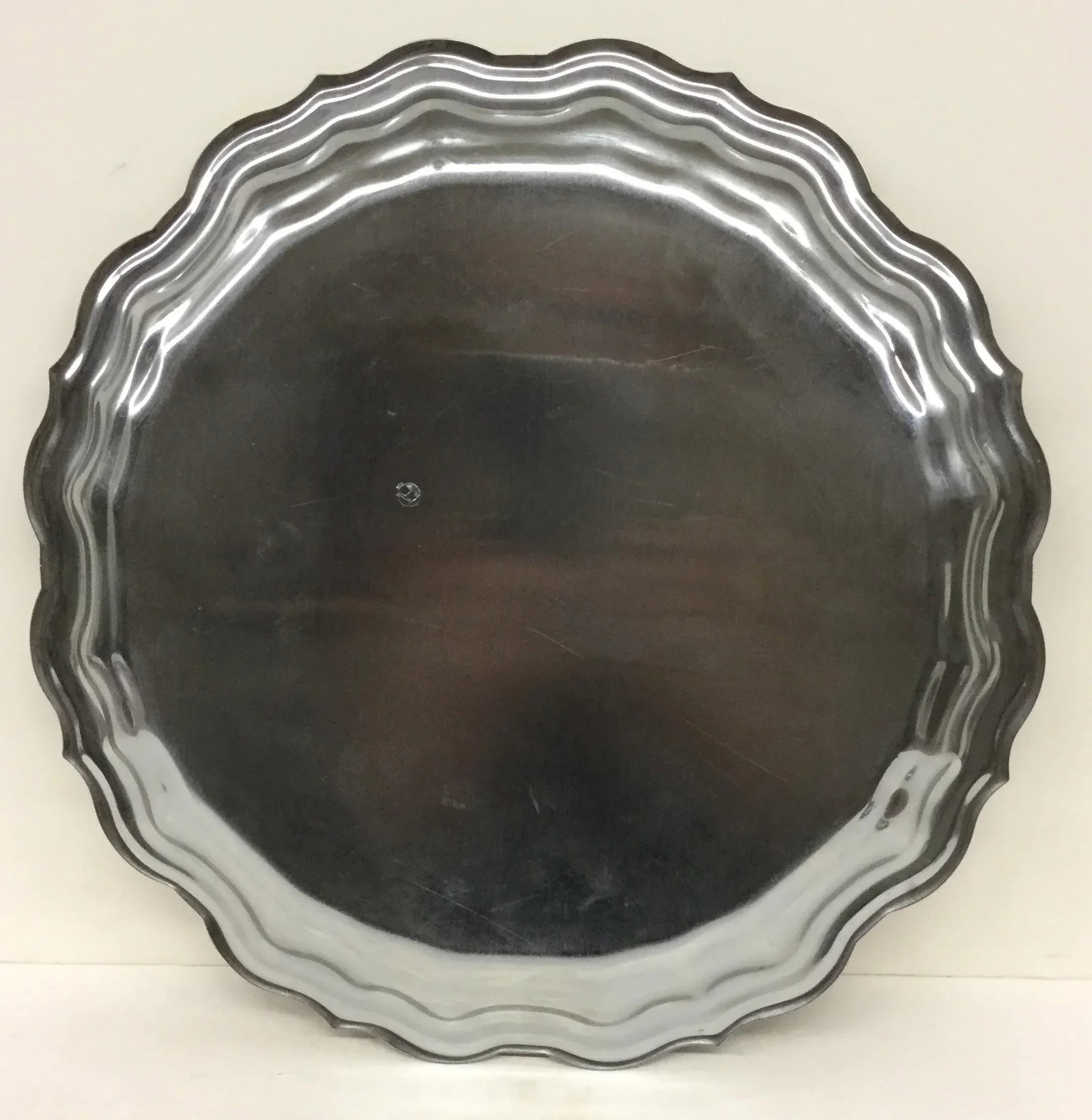 Gold Plate Hand Painted Serving Tray Bohemian - 8