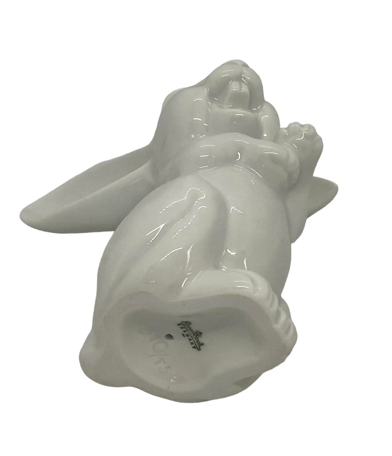 Mid 20th Century Rosenthal White Porcelain Laughing Rabbit Sculpture Figurine - 7