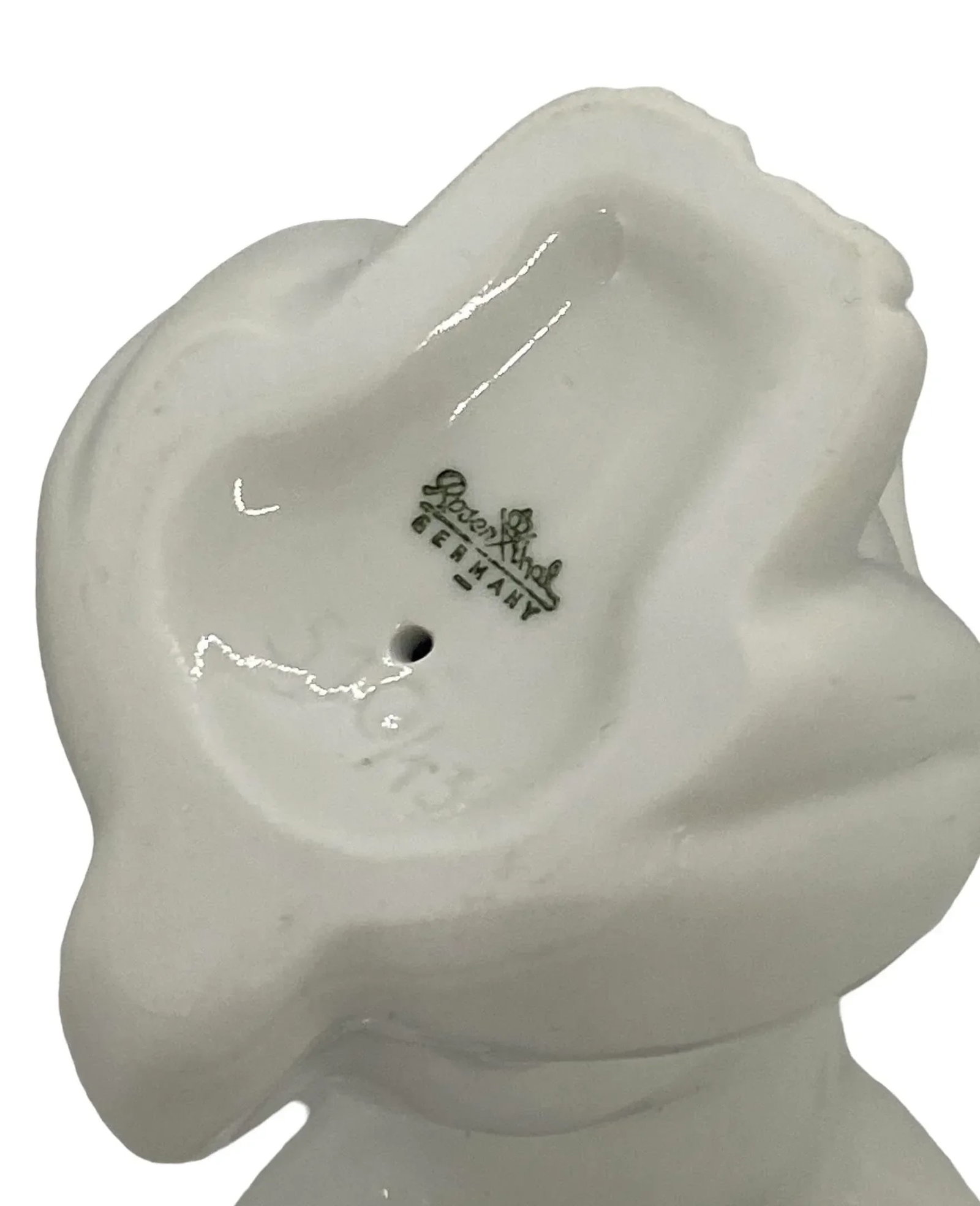 Mid 20th Century Rosenthal White Porcelain Laughing Rabbit Sculpture Figurine - 8