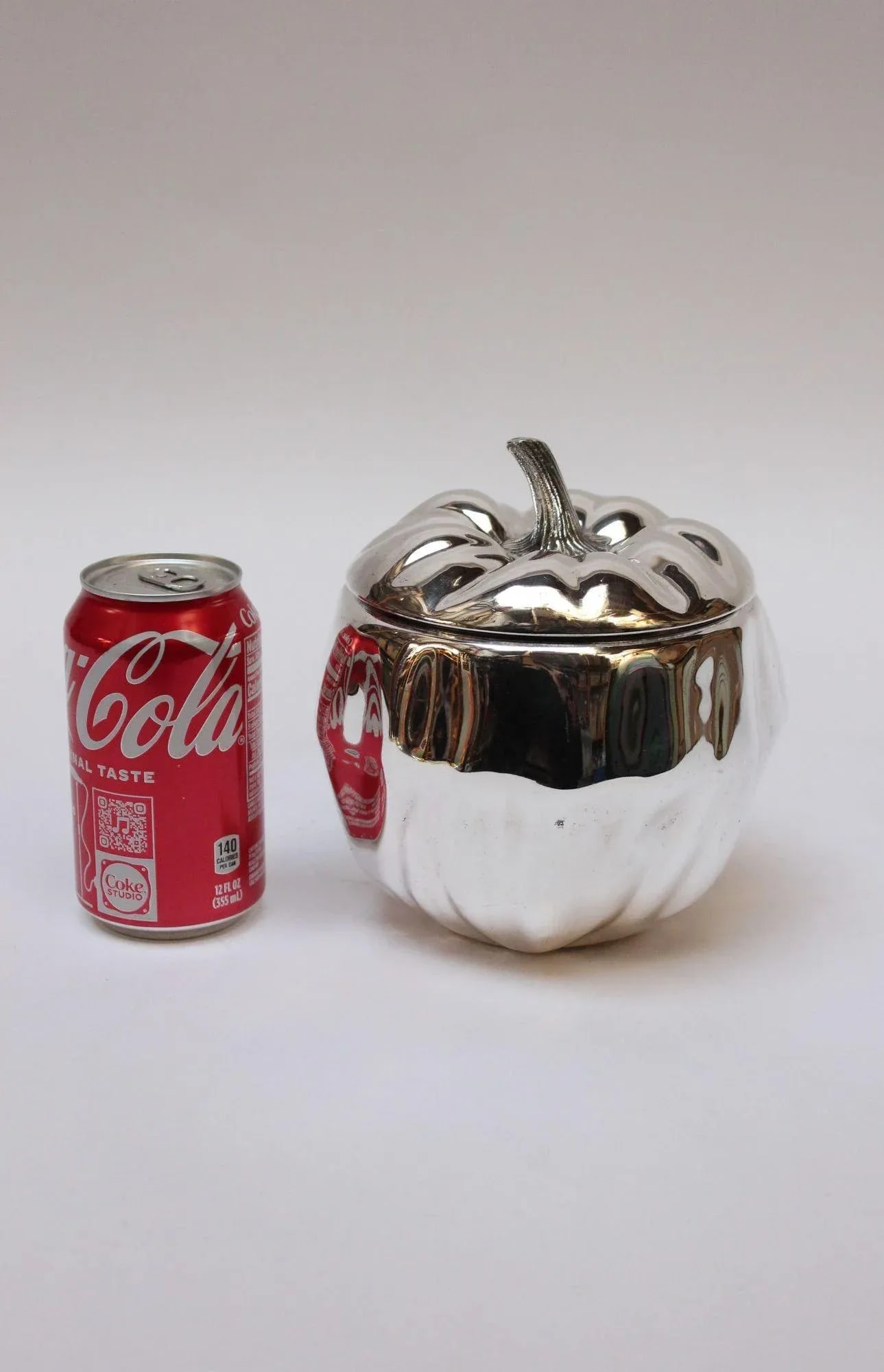 Vintage Italian Silver-Plated Insulated "Pumpkin" Ice Bucket by Teghini - 5