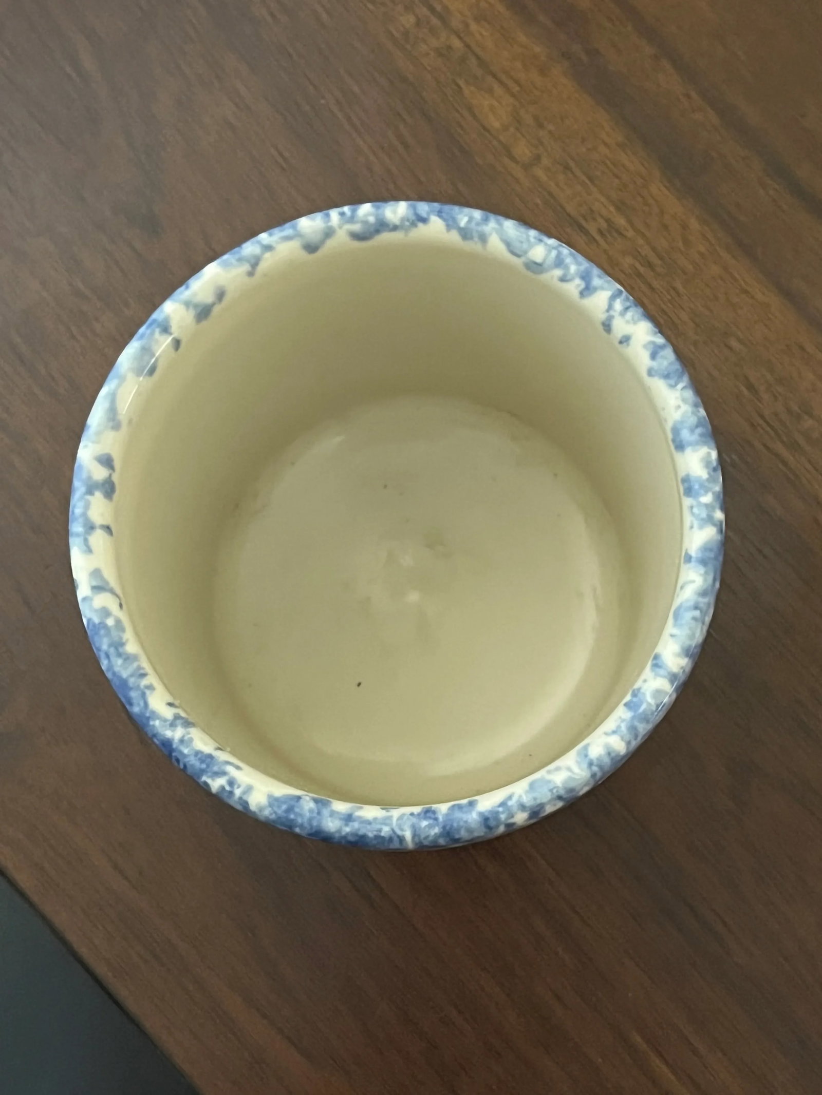 Roseville 1980s Ceramic Blue and White Ceramic Cookware - 3