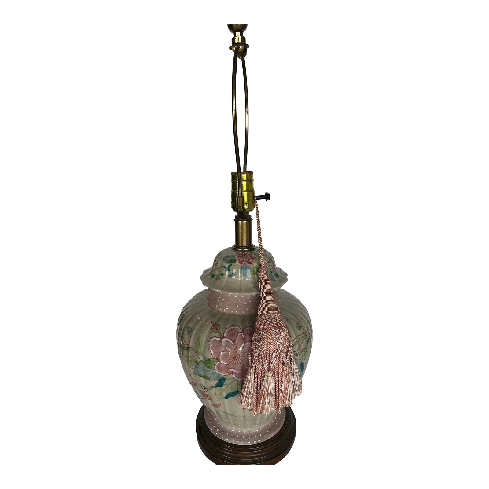 Frederick Cooper Pink and Green Table Lamp (1 of 6)