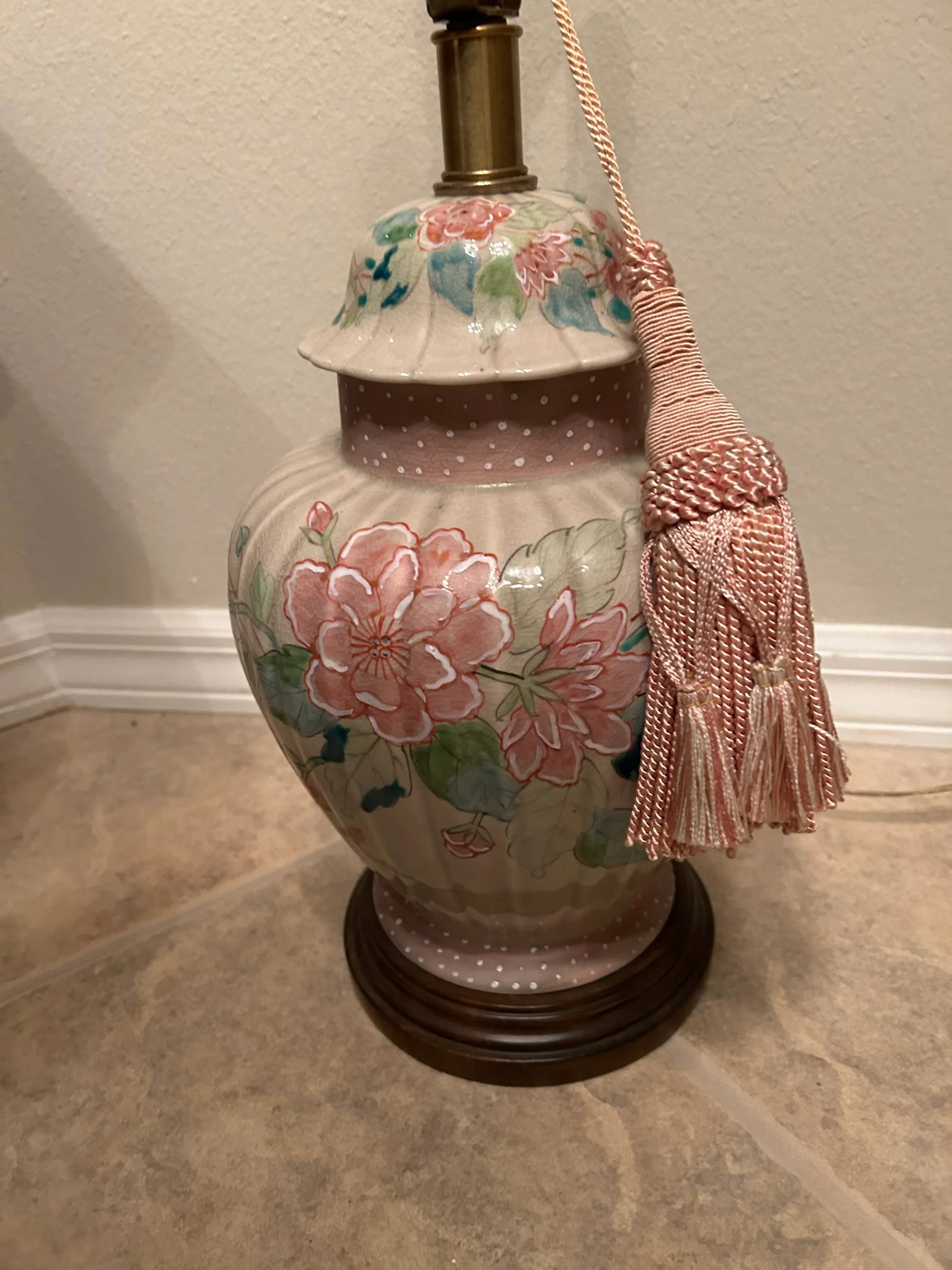 Frederick Cooper Pink and Green Table Lamp - 2