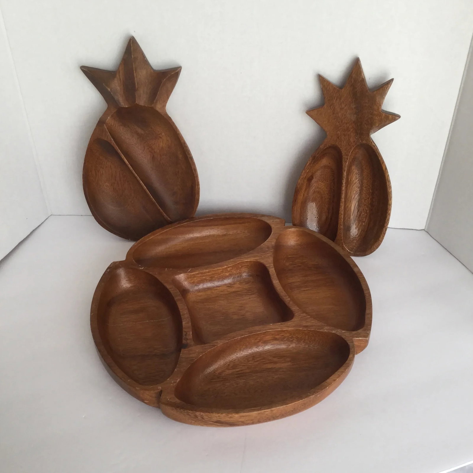 Monkey Wood Serving Trays - Set of 3 - 3