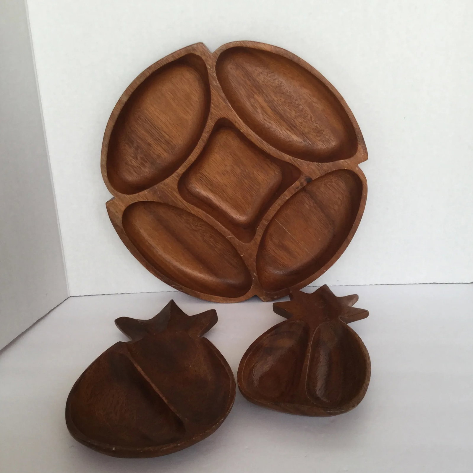 Monkey Wood Serving Trays - Set of 3 - 8