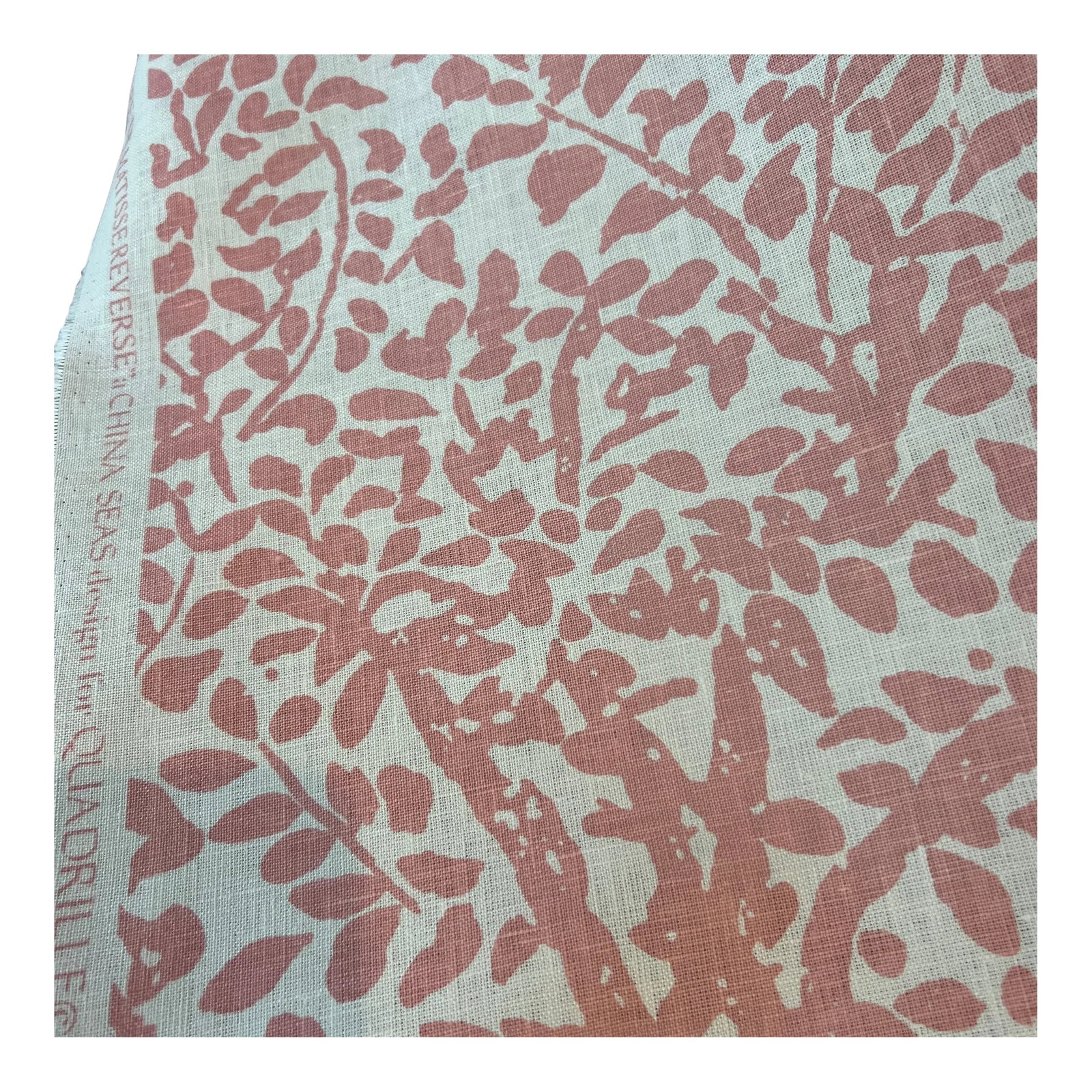 Quadrille Abre De Matisse in Pink Linen Fabric- 8 Yards: Quadrille Abre De Matisse in Pink Linen Fabric- 8 Yards Condition: Alterations: Original Condition Unaltered Imperfections: Some Imperfections Condition Notes: Very good. Folded - new Origin: United