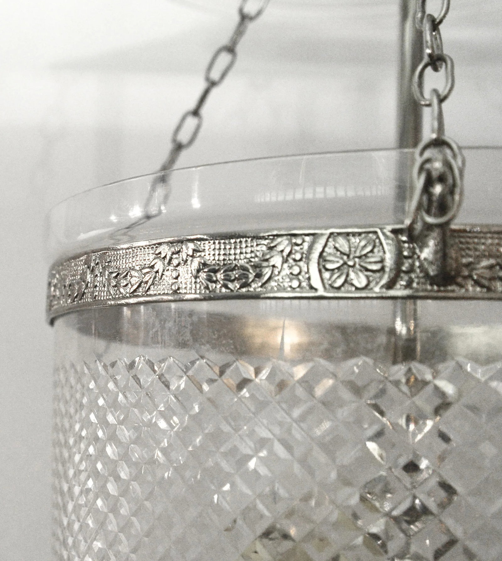 Silverplate Smoker Bell Light - 2