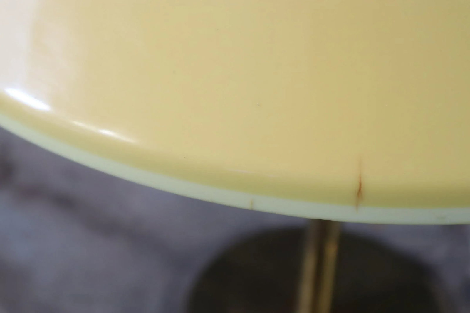 Vintage Koch & Lowy Brass Plate Acrylic Shade Table Lamp Mid Century Modern Atomic 70's 60's - 7