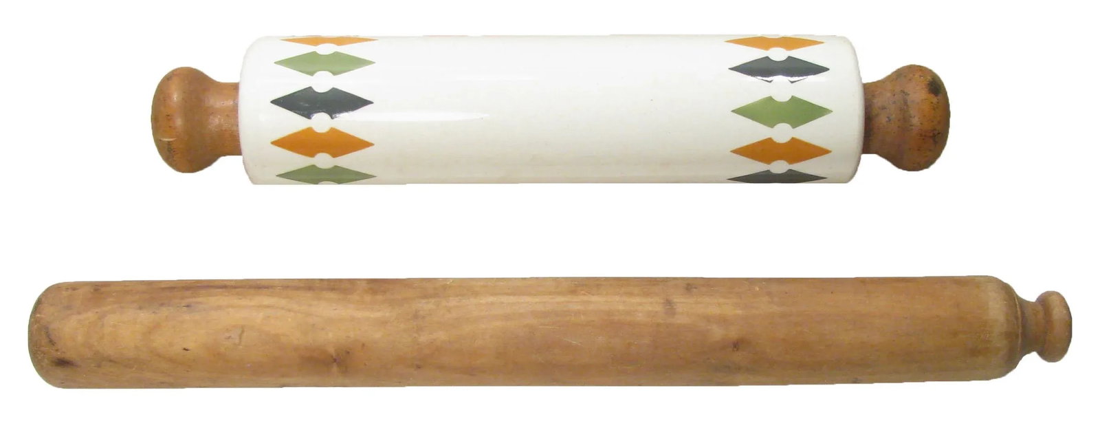 Vintage English & French Rolling Pins, S/2 - 2
