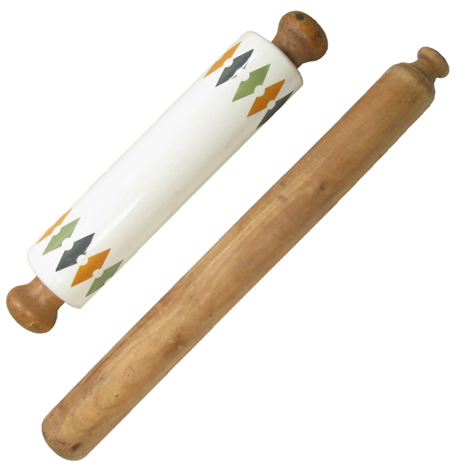 Vintage English & French Rolling Pins, S/2 - 6