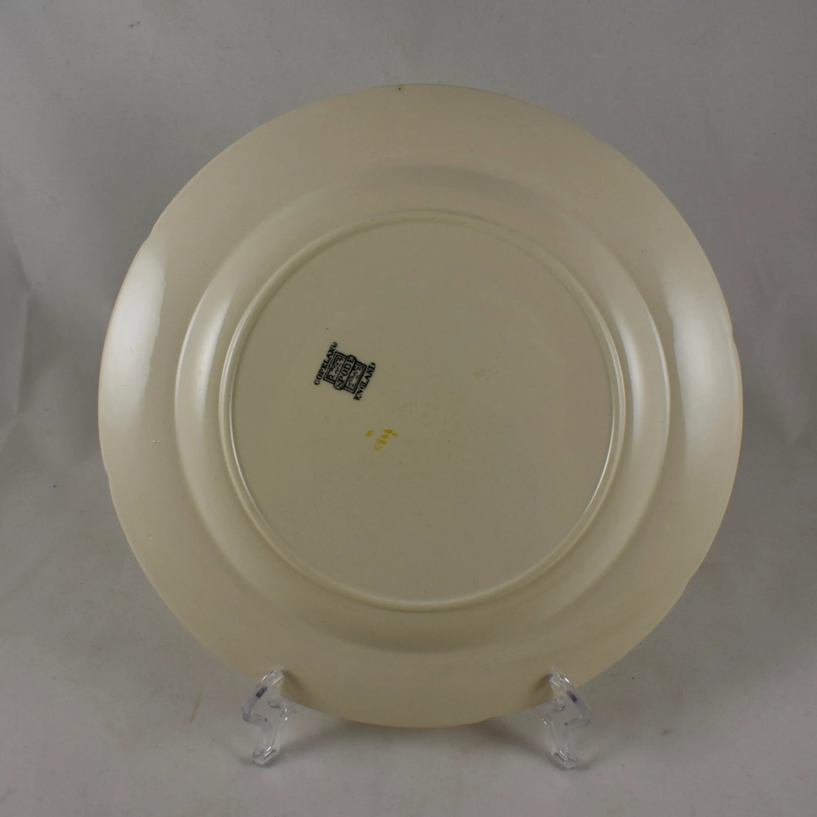 Copeland Spode English Transferware Cactus Flower Dinner Plates- Set of 6 - 10