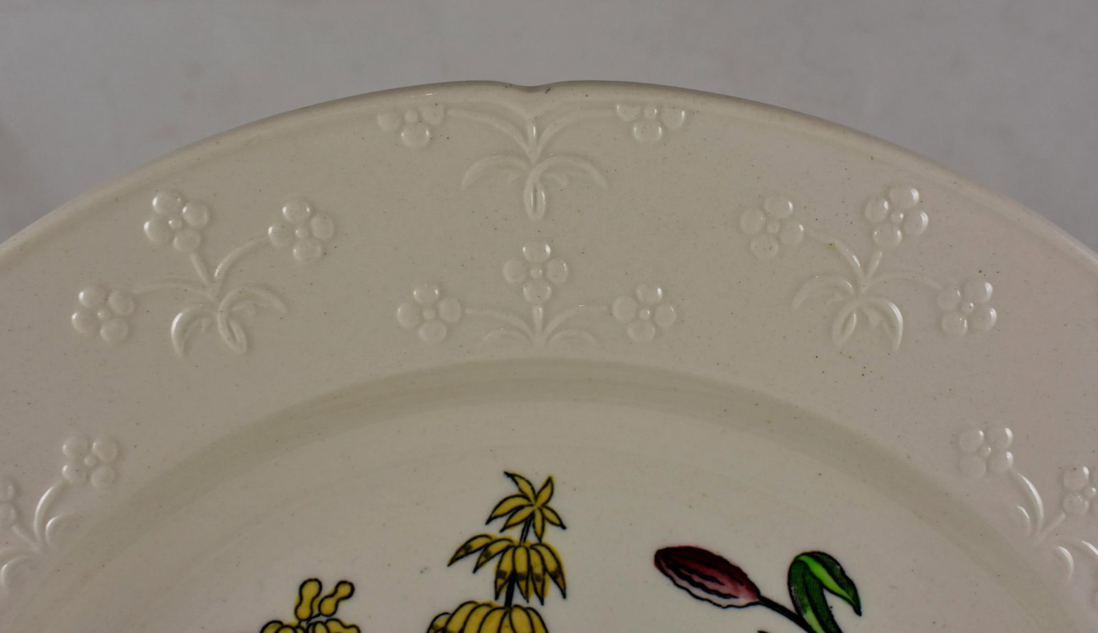 Copeland Spode English Transferware Cactus Flower Dinner Plates- Set of 6 - 5