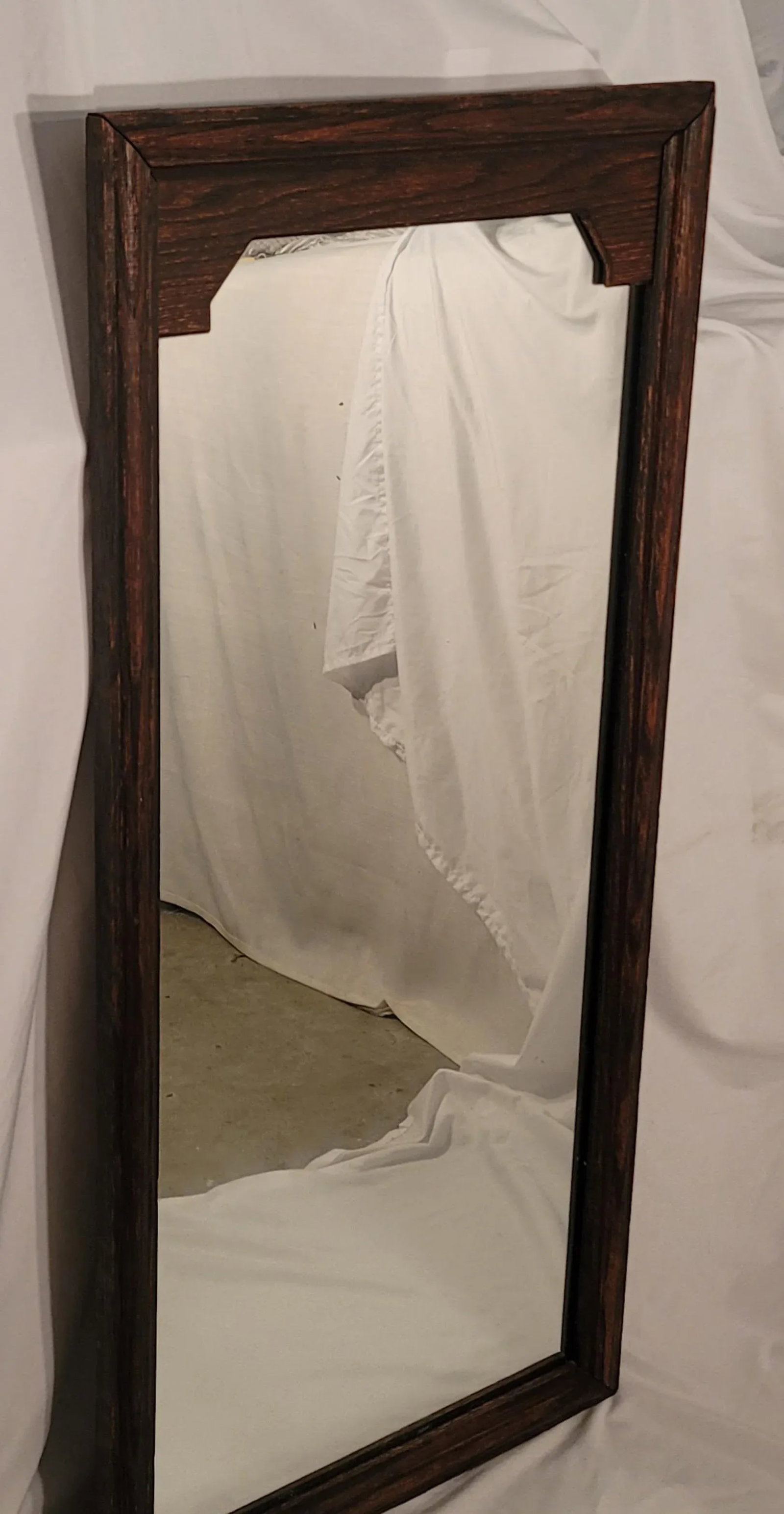 Mid Century Chinoirsiere Mahogany Mirror Chippendale Style - 2